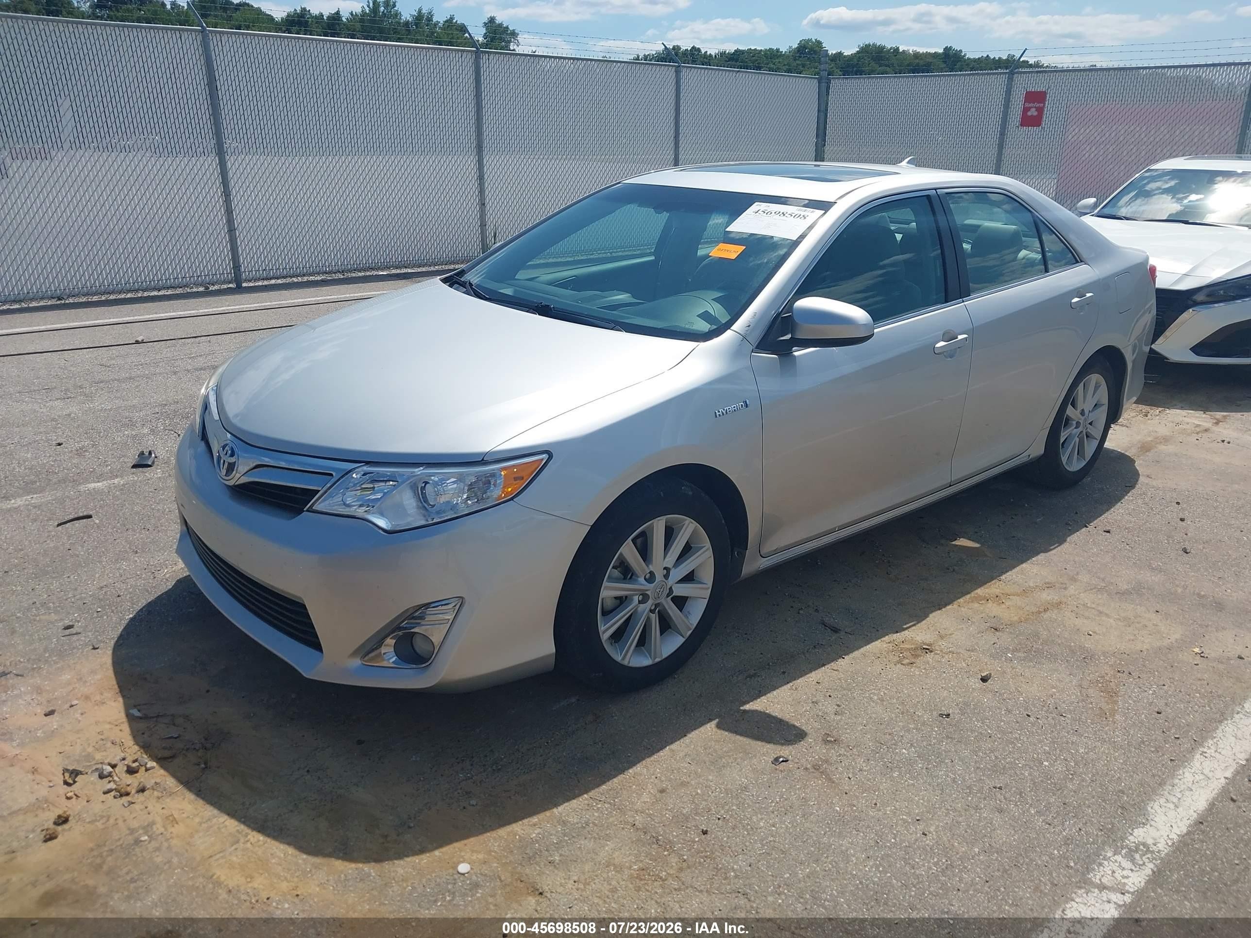 2012 Toyota Camry Hybrid Xle Silver vin: 4T1BD1FK6CU024999
