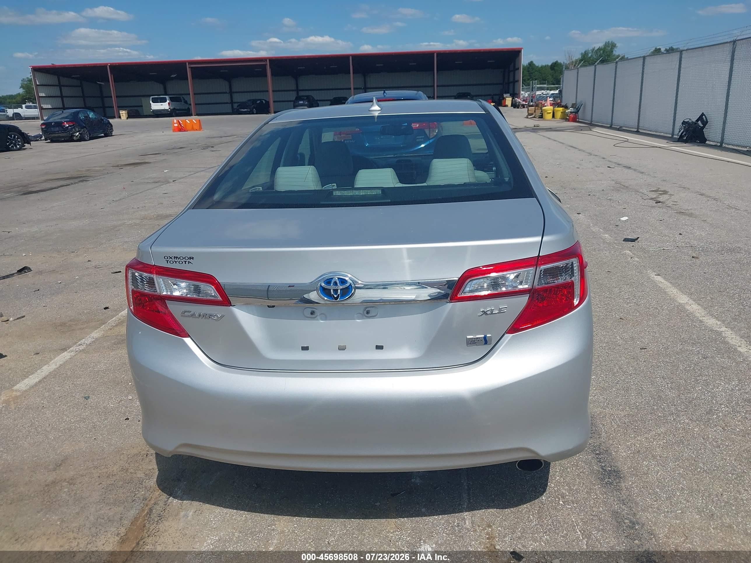 2012 Toyota Camry Hybrid Xle Silver vin: 4T1BD1FK6CU024999