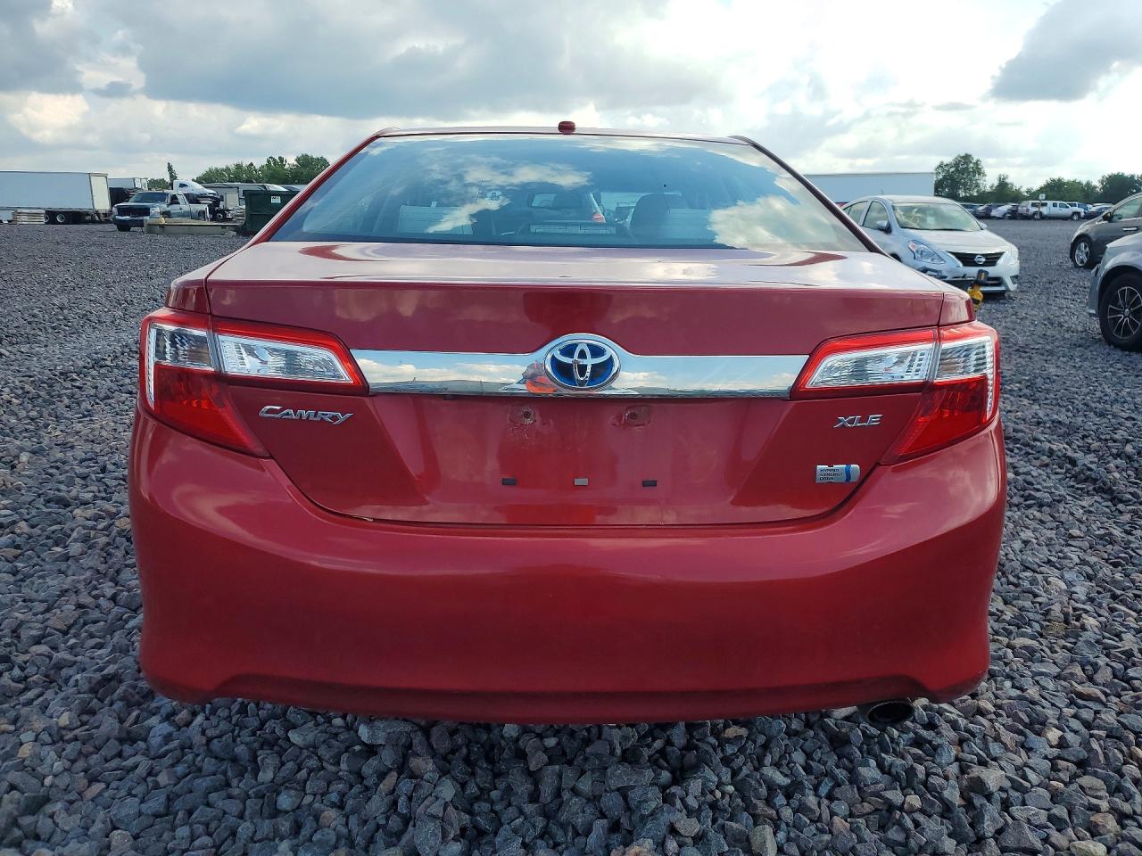 2012 Toyota Camry Hybrid Xle Red vin: 4T1BD1FK6CU025229