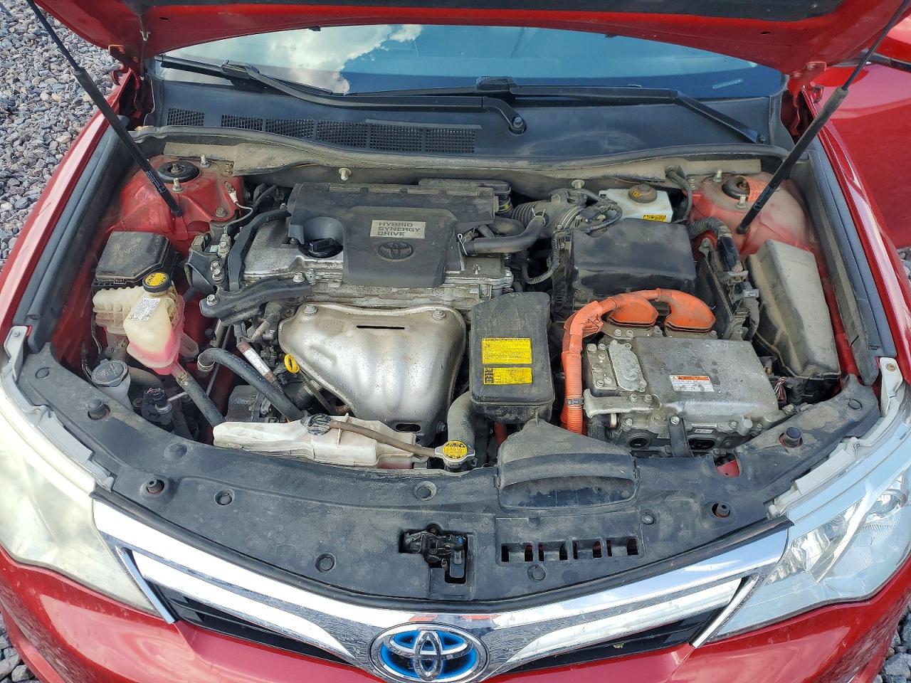 2012 Toyota Camry Hybrid Xle Red vin: 4T1BD1FK6CU025229