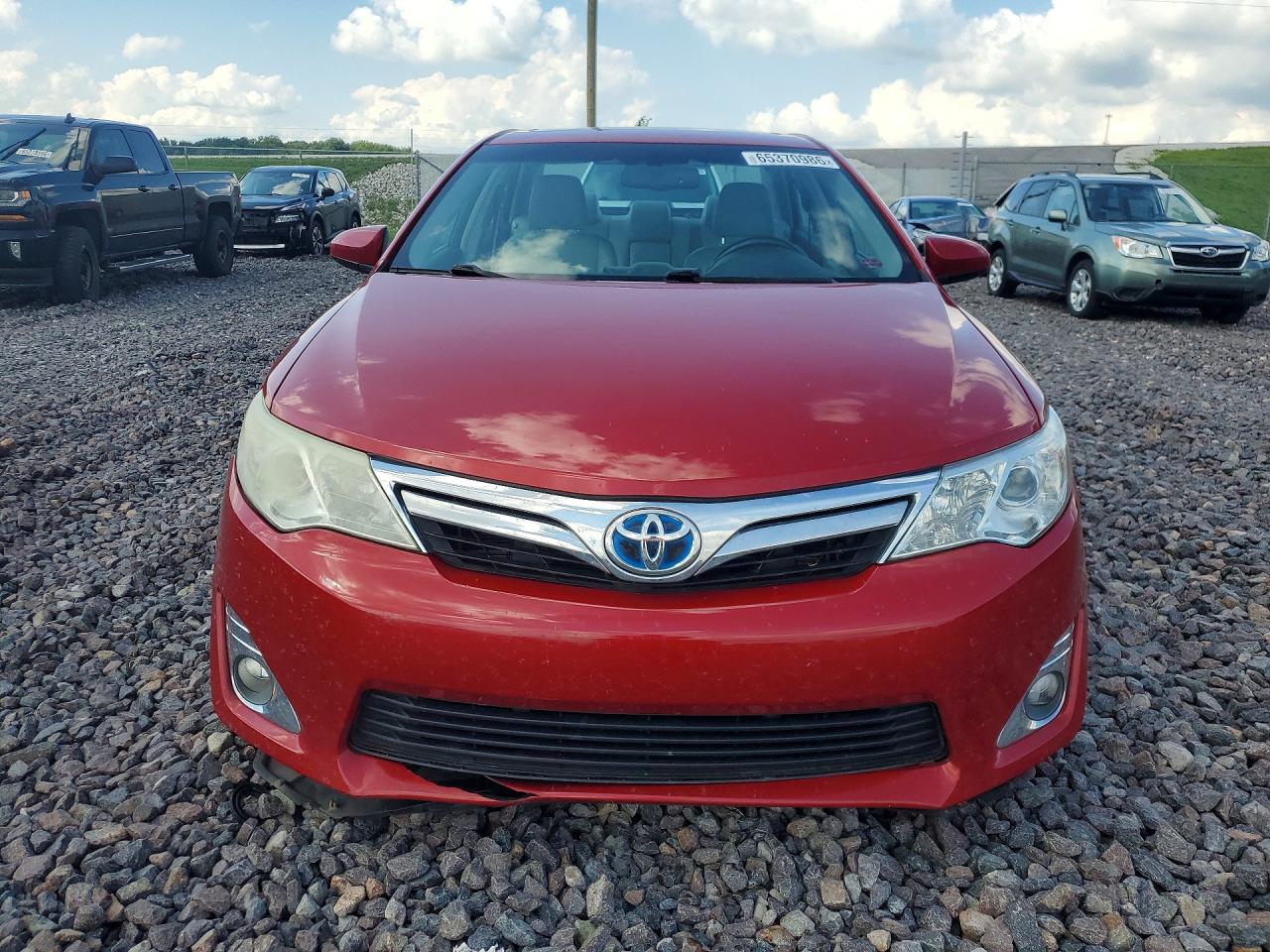 2012 Toyota Camry Hybrid Xle Red vin: 4T1BD1FK6CU025229