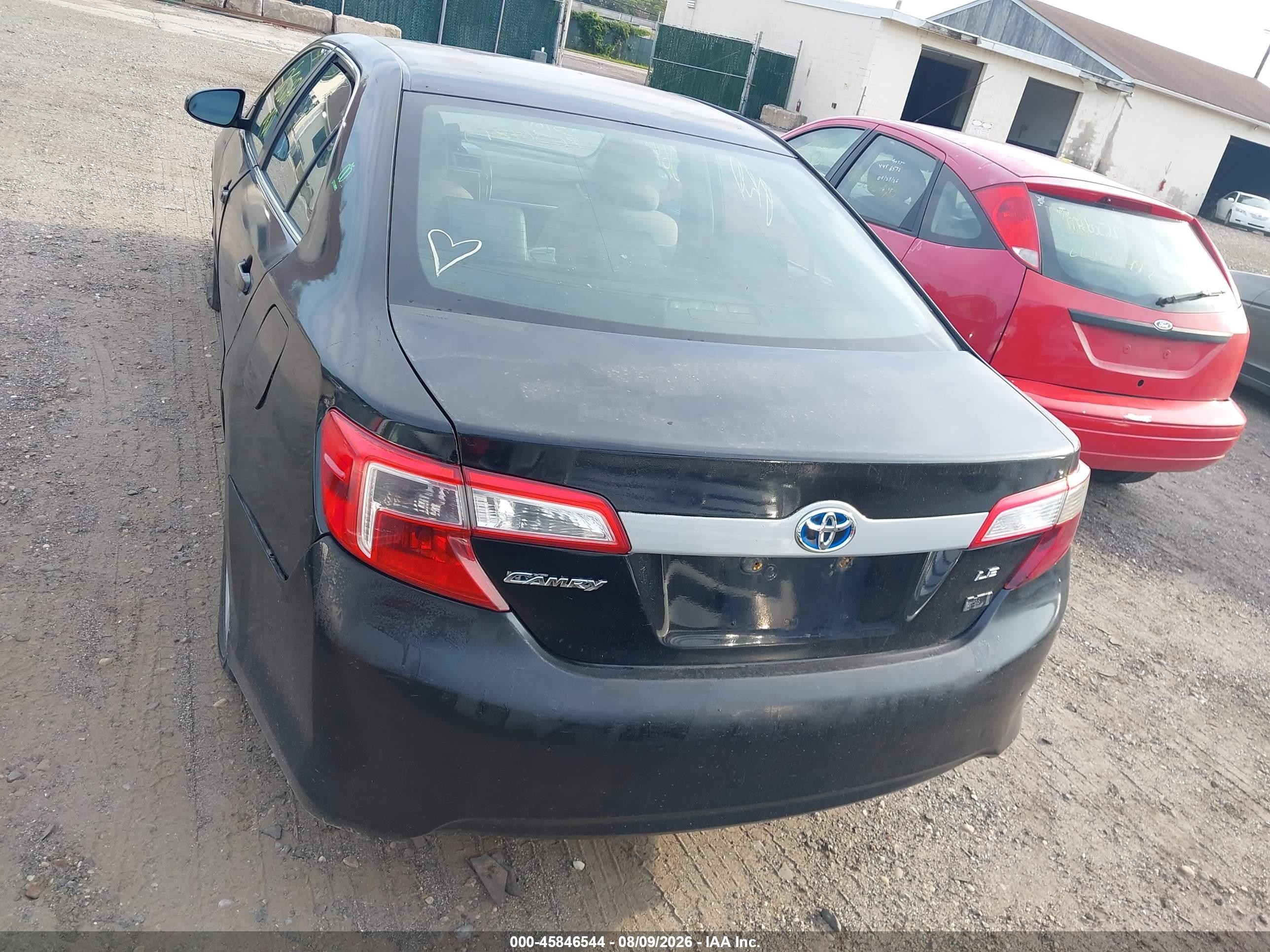 2012 Toyota Camry Hybrid Le Black vin: 4T1BD1FK6CU032942