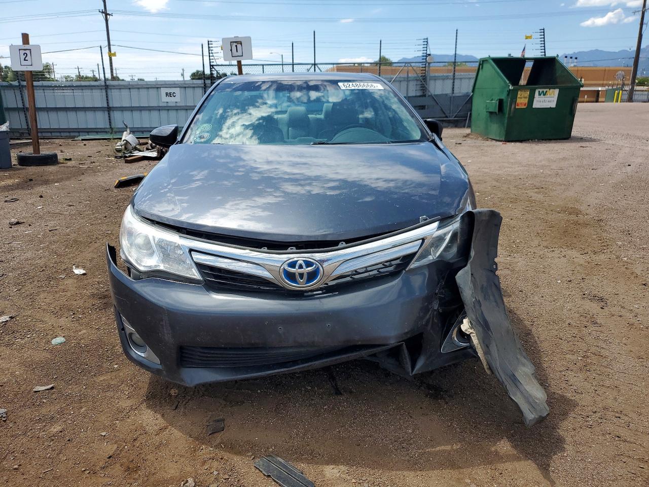 2012 Toyota Camry Hybrid Xle Gray vin: 4T1BD1FK6CU038997