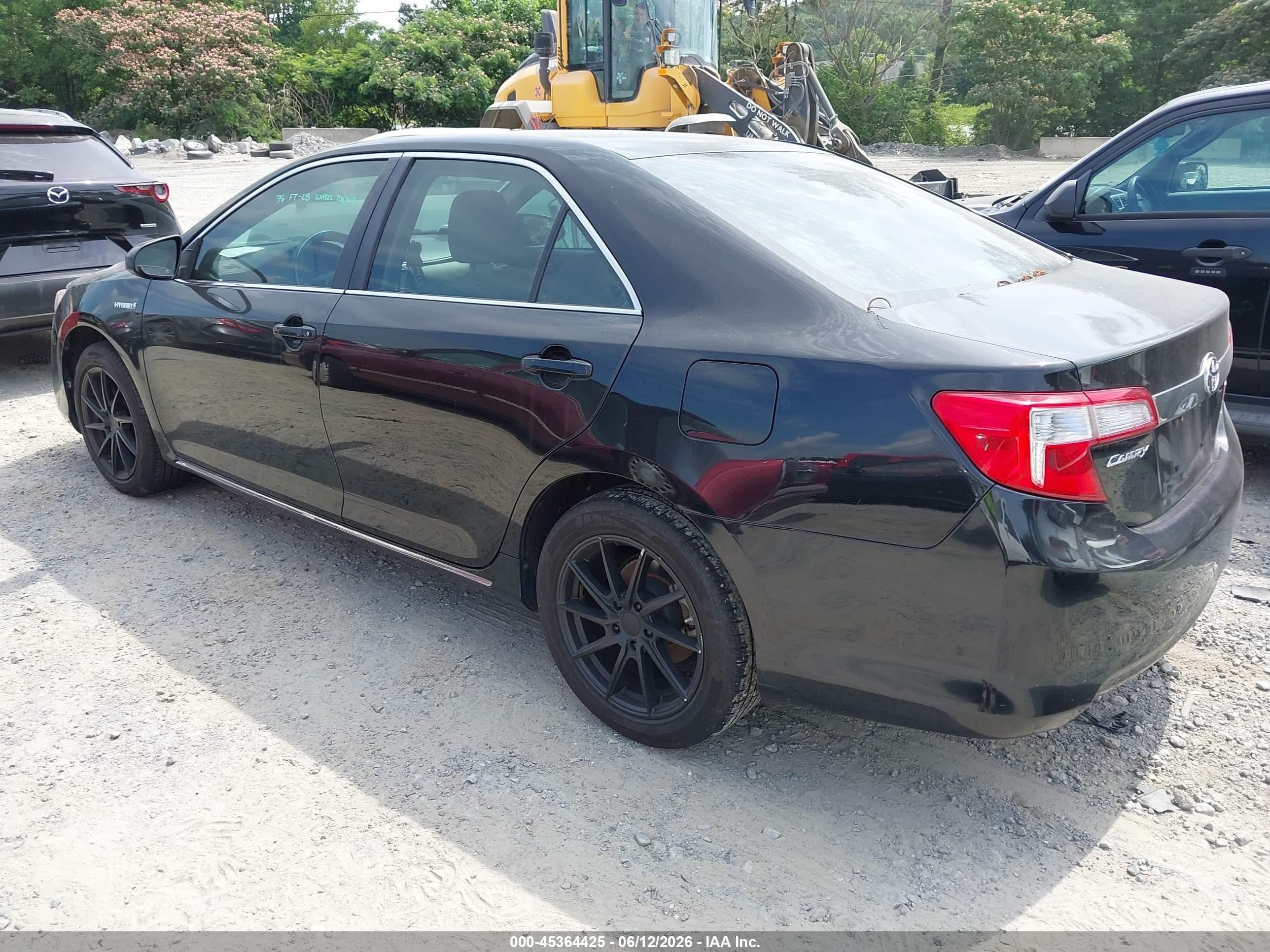 2012 Toyota Camry Hybrid Xle Черный vin: 4T1BD1FK6CU044332