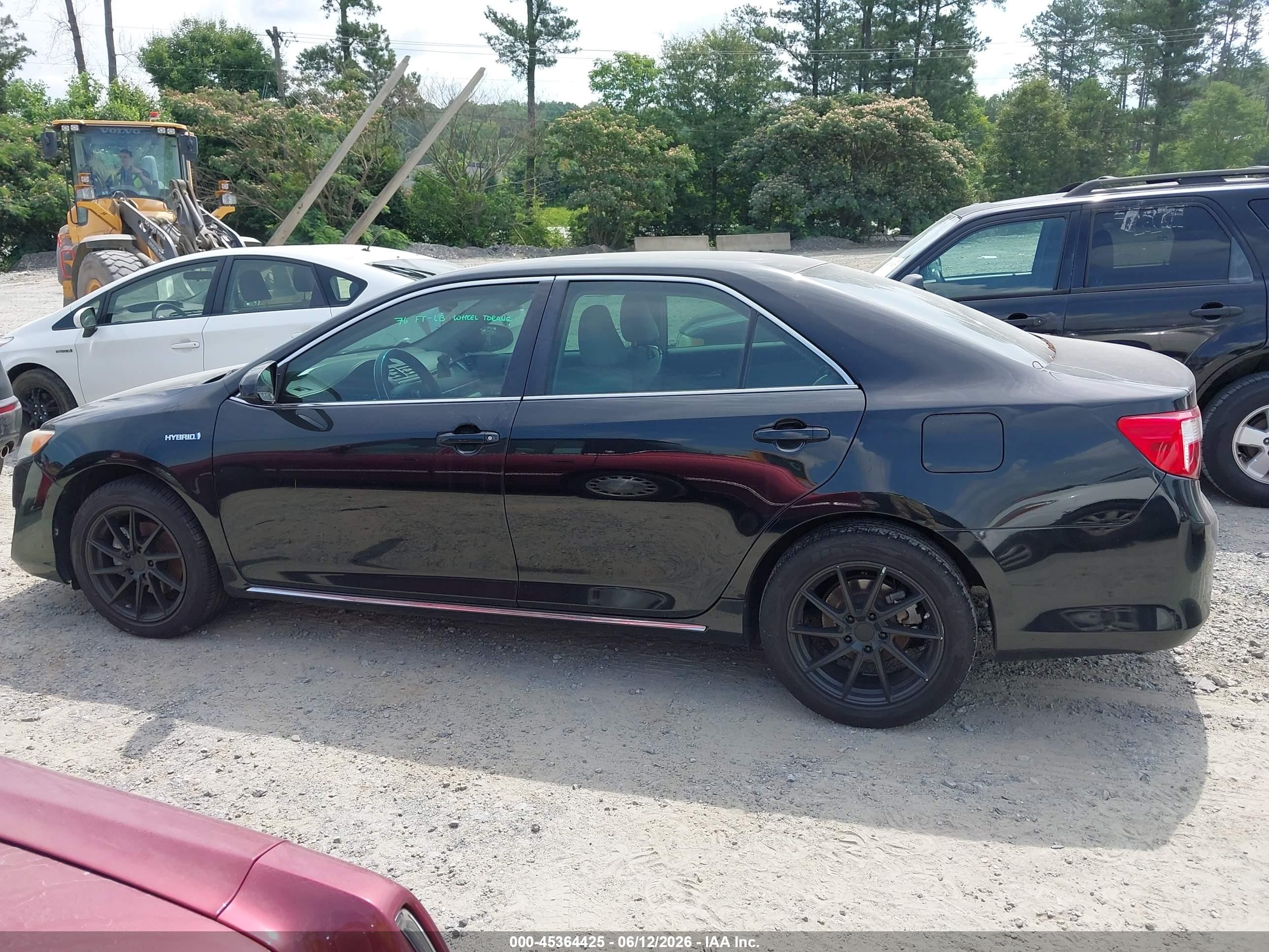 2012 Toyota Camry Hybrid Xle Черный vin: 4T1BD1FK6CU044332