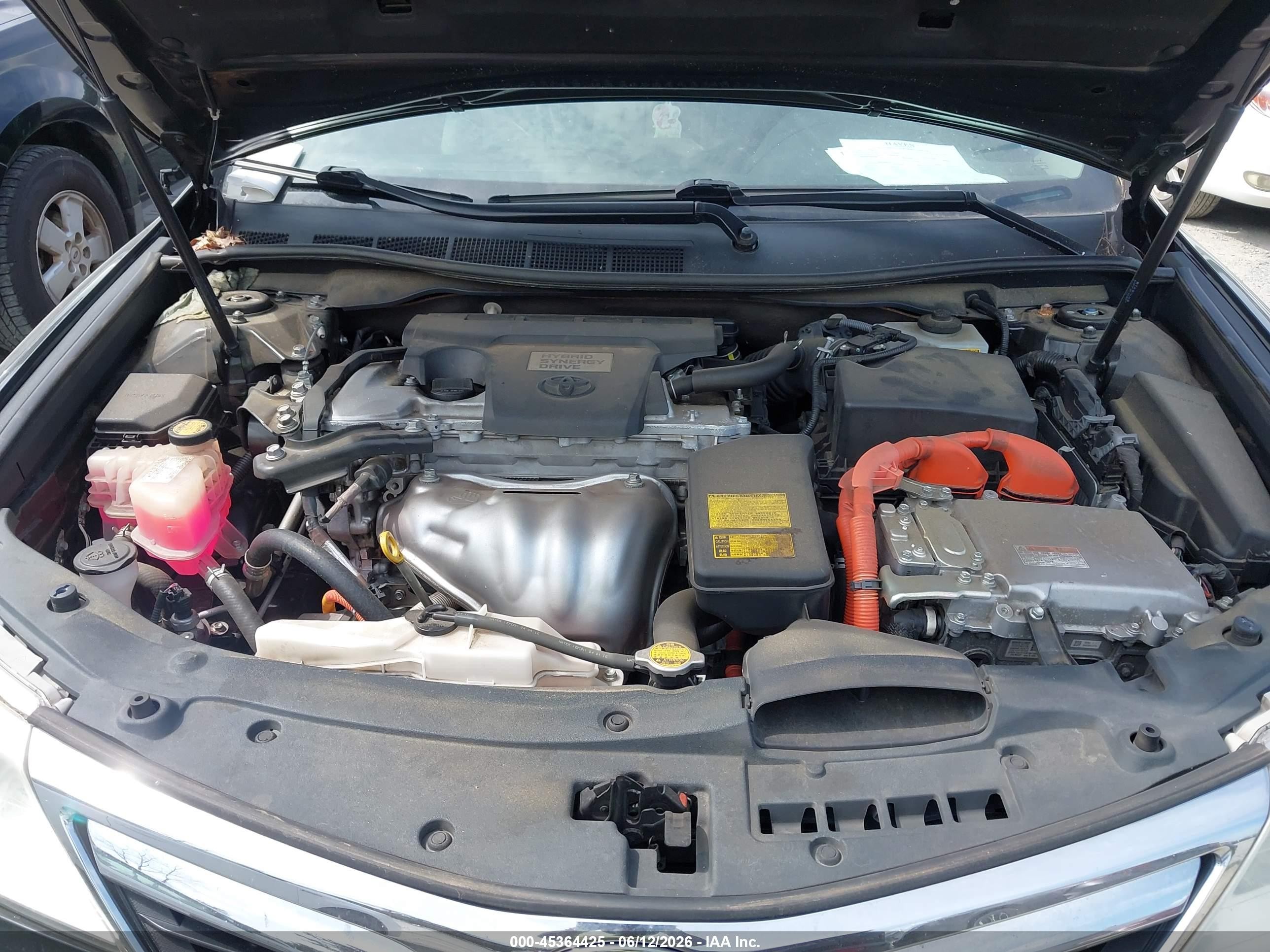 2012 Toyota Camry Hybrid Xle Черный vin: 4T1BD1FK6CU044332