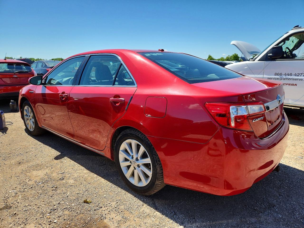 2012 Toyota Camry Hybrid Xle Красный vin: 4T1BD1FK6CU044430