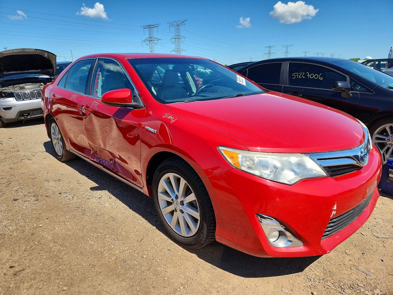 2012 Toyota Camry Hybrid Xle Красный vin: 4T1BD1FK6CU044430
