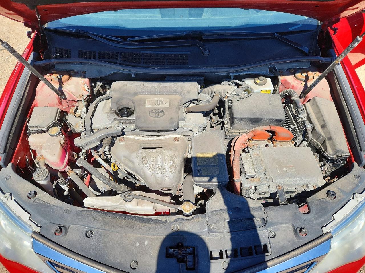 2012 Toyota Camry Hybrid Xle Красный vin: 4T1BD1FK6CU044430