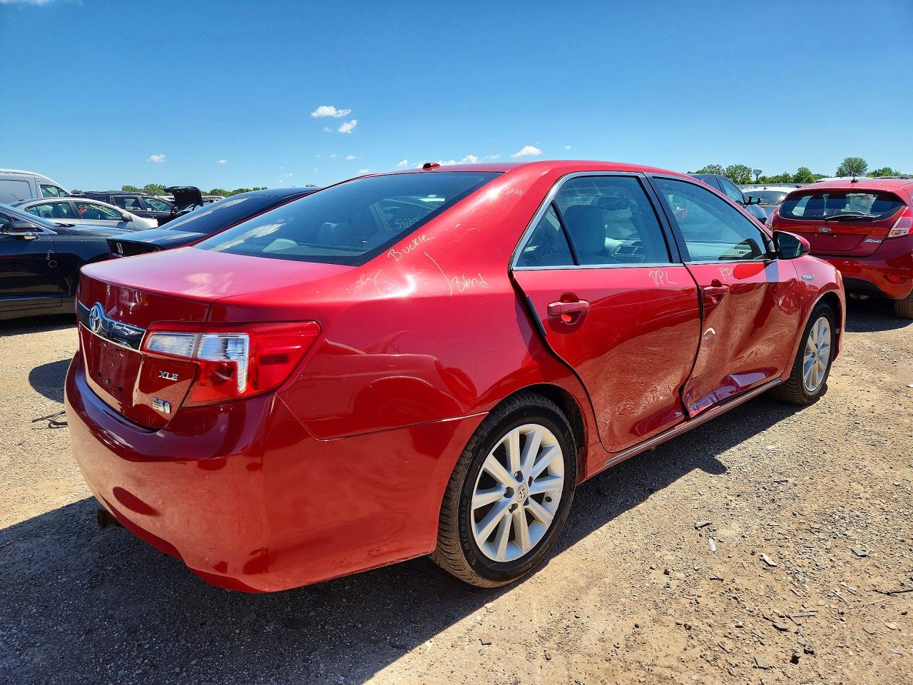 2012 Toyota Camry Hybrid Xle Красный vin: 4T1BD1FK6CU044430