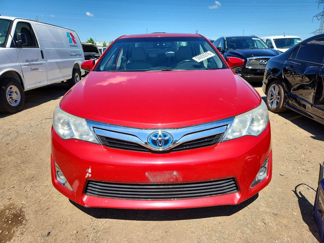 2012 Toyota Camry Hybrid Xle Красный vin: 4T1BD1FK6CU044430