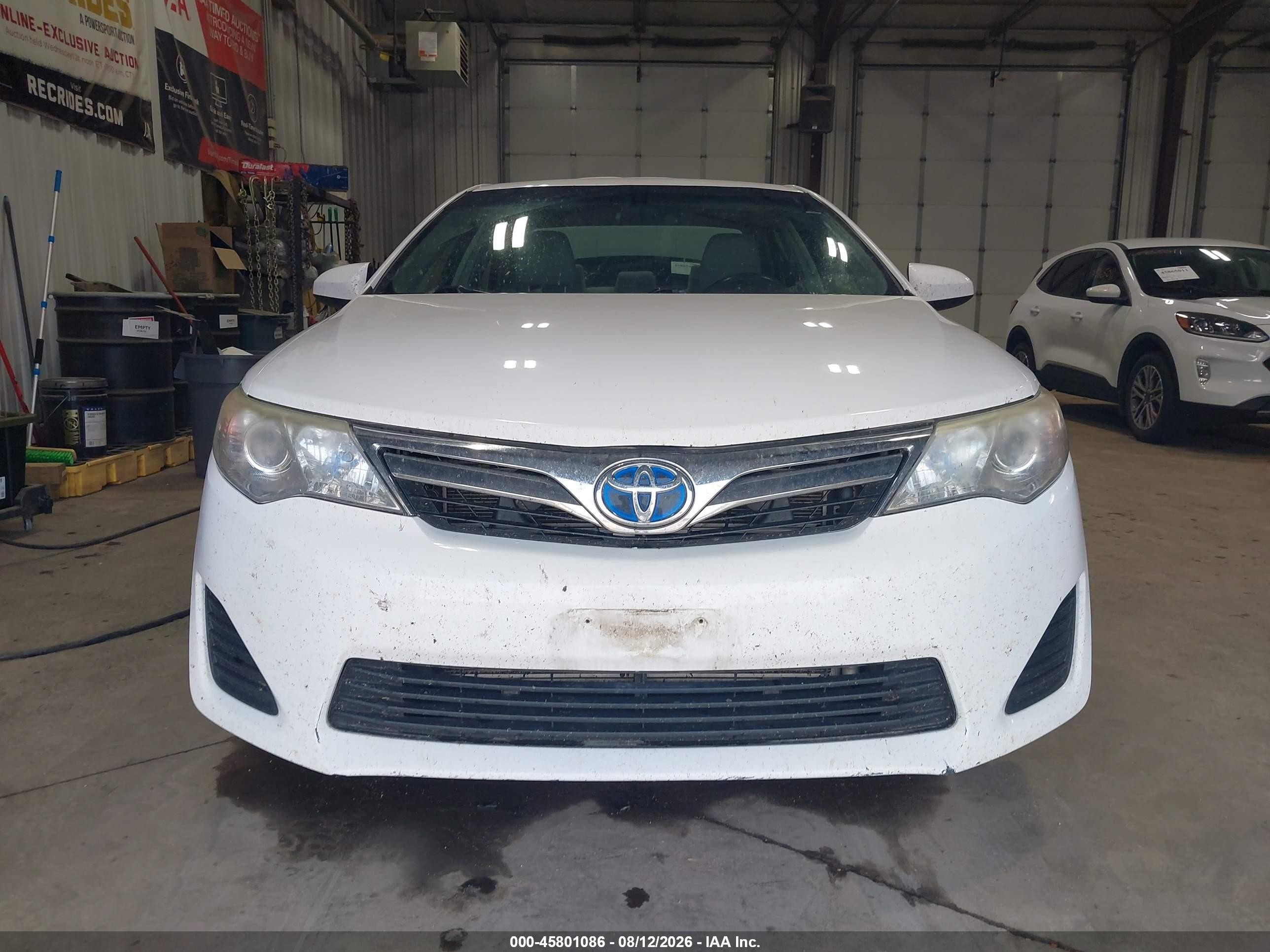 2012 Toyota Camry Hybrid Le White vin: 4T1BD1FK6CU049398