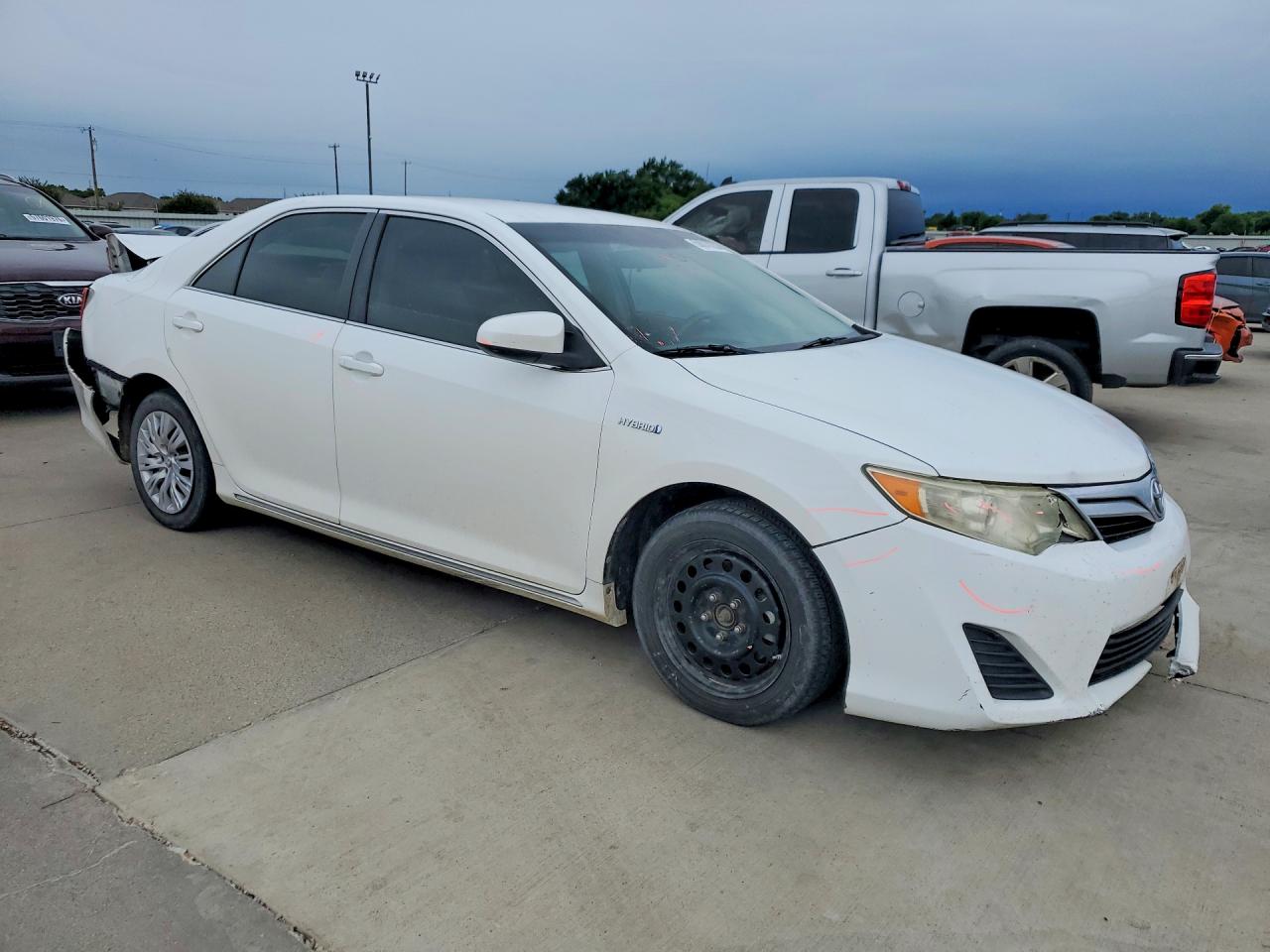 2012 Toyota Camry Hybrid Le White vin: 4T1BD1FK6CU054066