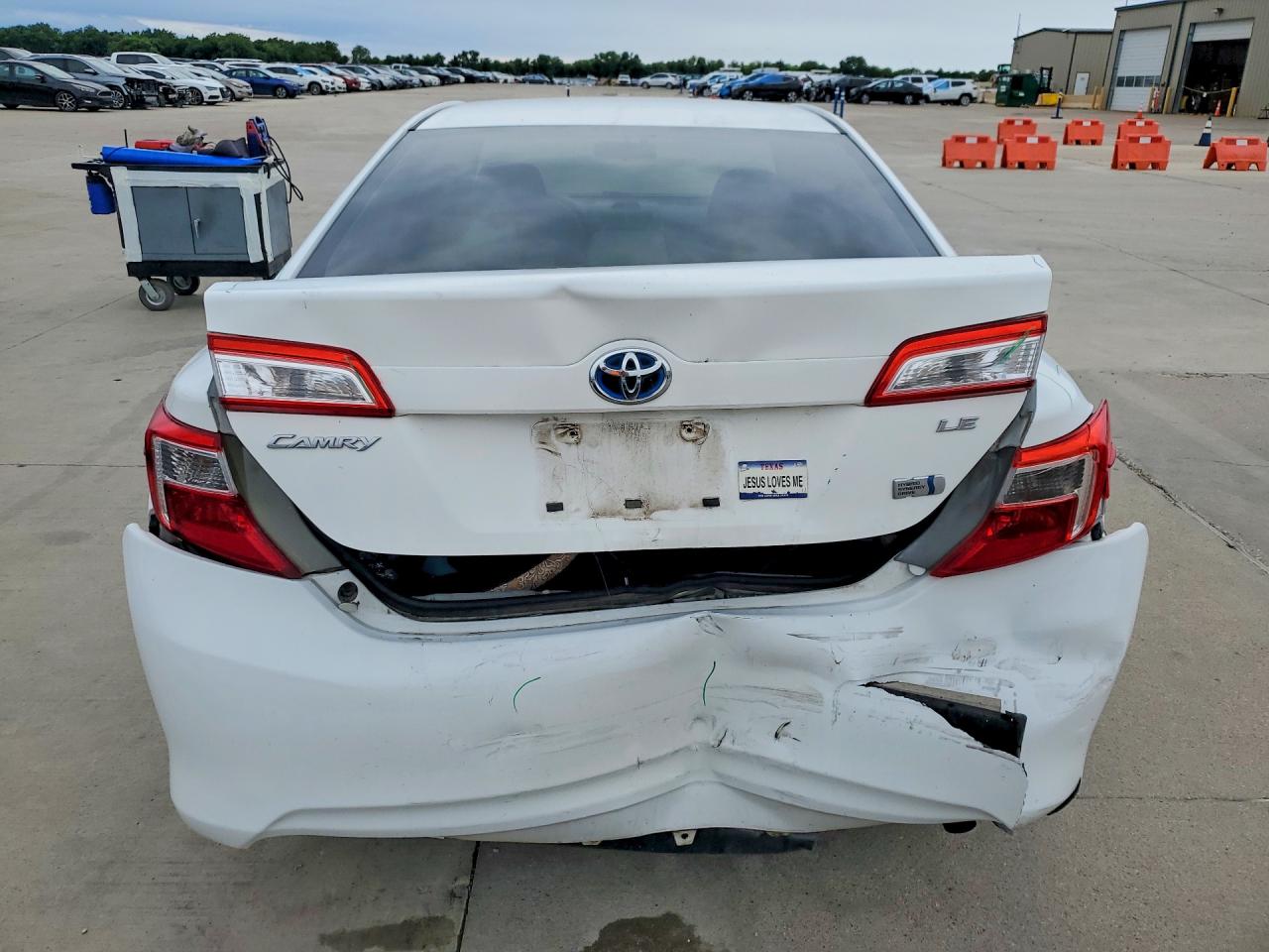 2012 Toyota Camry Hybrid Le White vin: 4T1BD1FK6CU054066