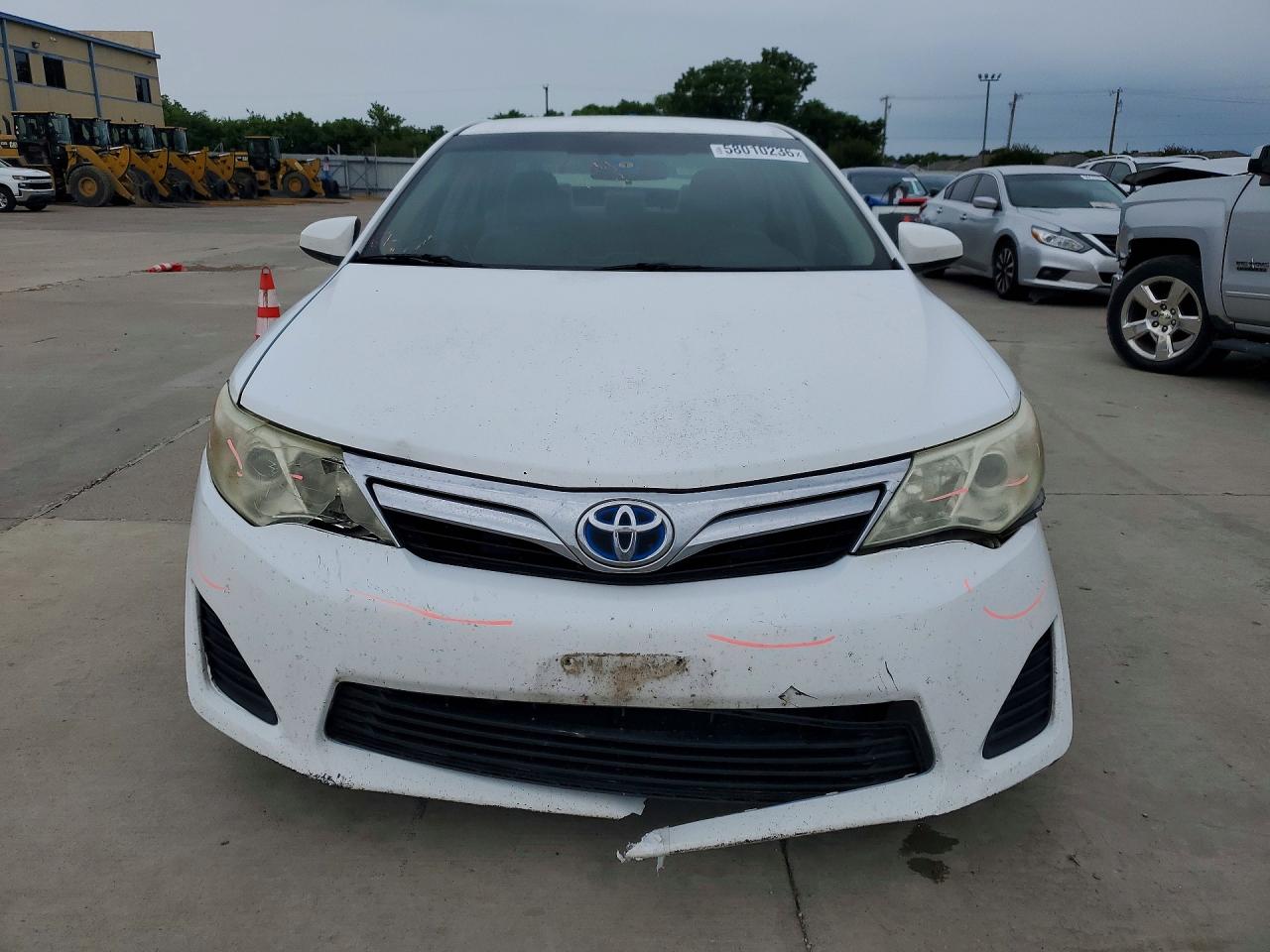 2012 Toyota Camry Hybrid Le White vin: 4T1BD1FK6CU054066