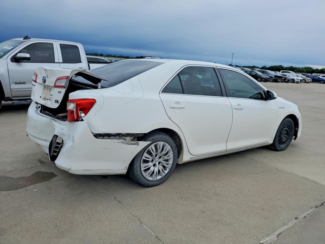 2012 Toyota Camry Hybrid Le White vin: 4T1BD1FK6CU054066