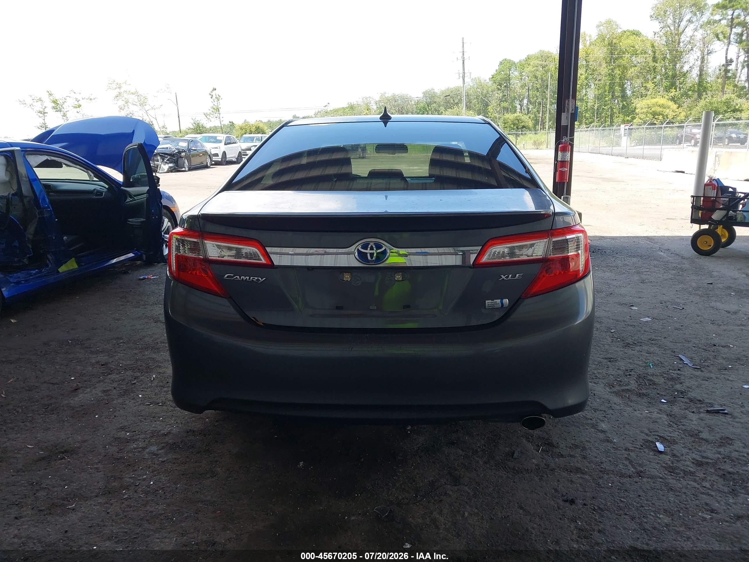 2012 Toyota Camry Hybrid Xle Gray vin: 4T1BD1FK6CU055217