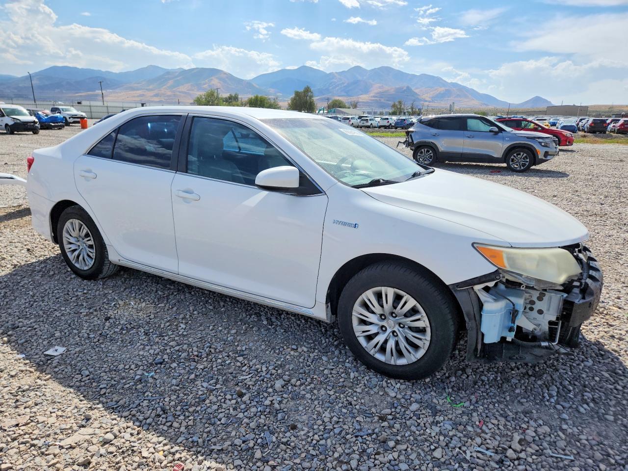 2012 Toyota Camry Hybrid Le White vin: 4T1BD1FK6CU055475