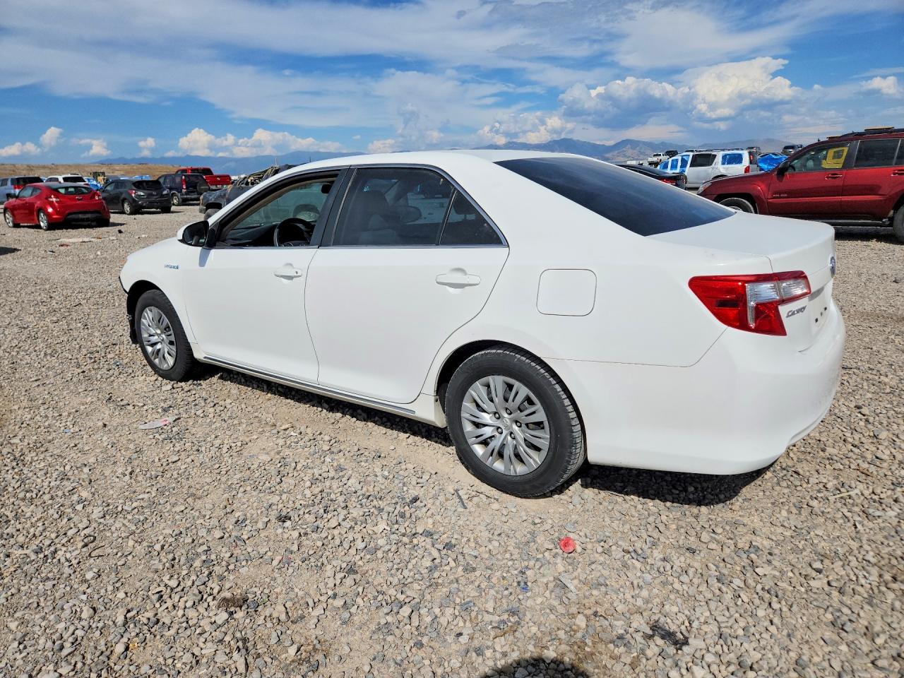 2012 Toyota Camry Hybrid Le White vin: 4T1BD1FK6CU055475