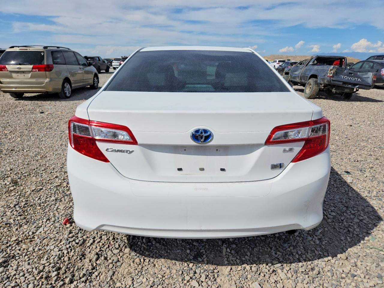 2012 Toyota Camry Hybrid Le White vin: 4T1BD1FK6CU055475