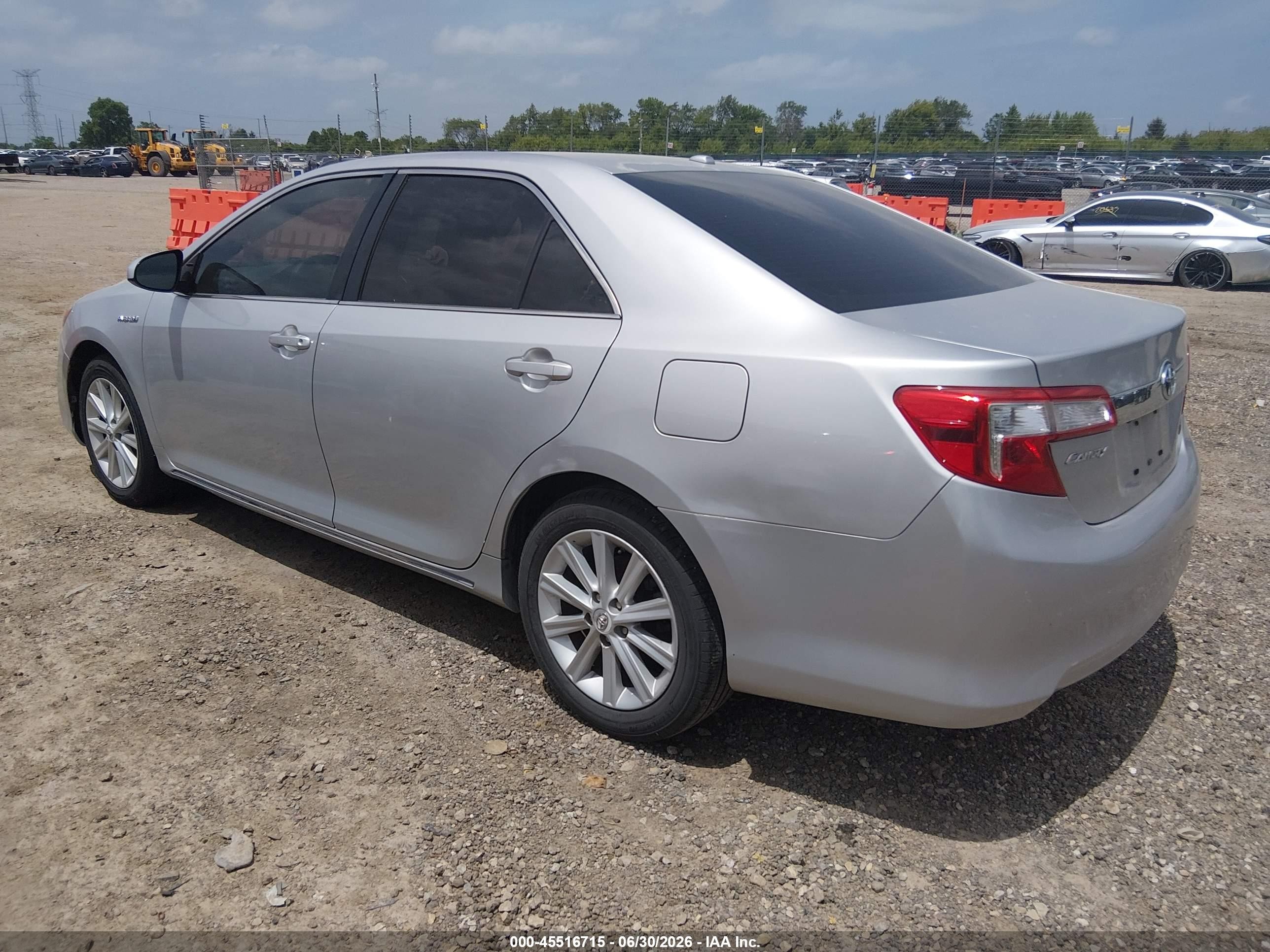 2012 Toyota Camry Hybrid Xle Silver vin: 4T1BD1FK6CU056402