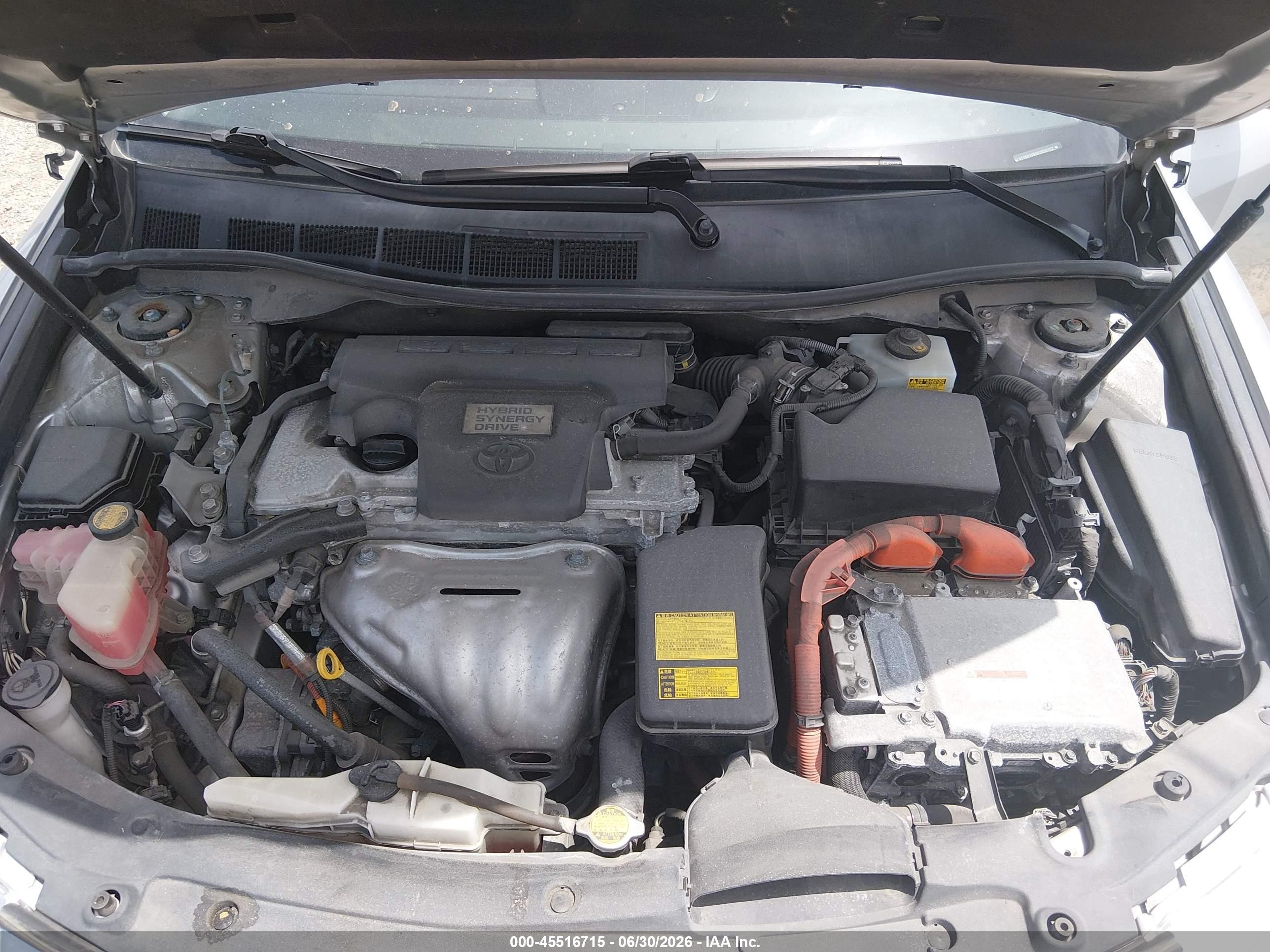 2012 Toyota Camry Hybrid Xle Silver vin: 4T1BD1FK6CU056402