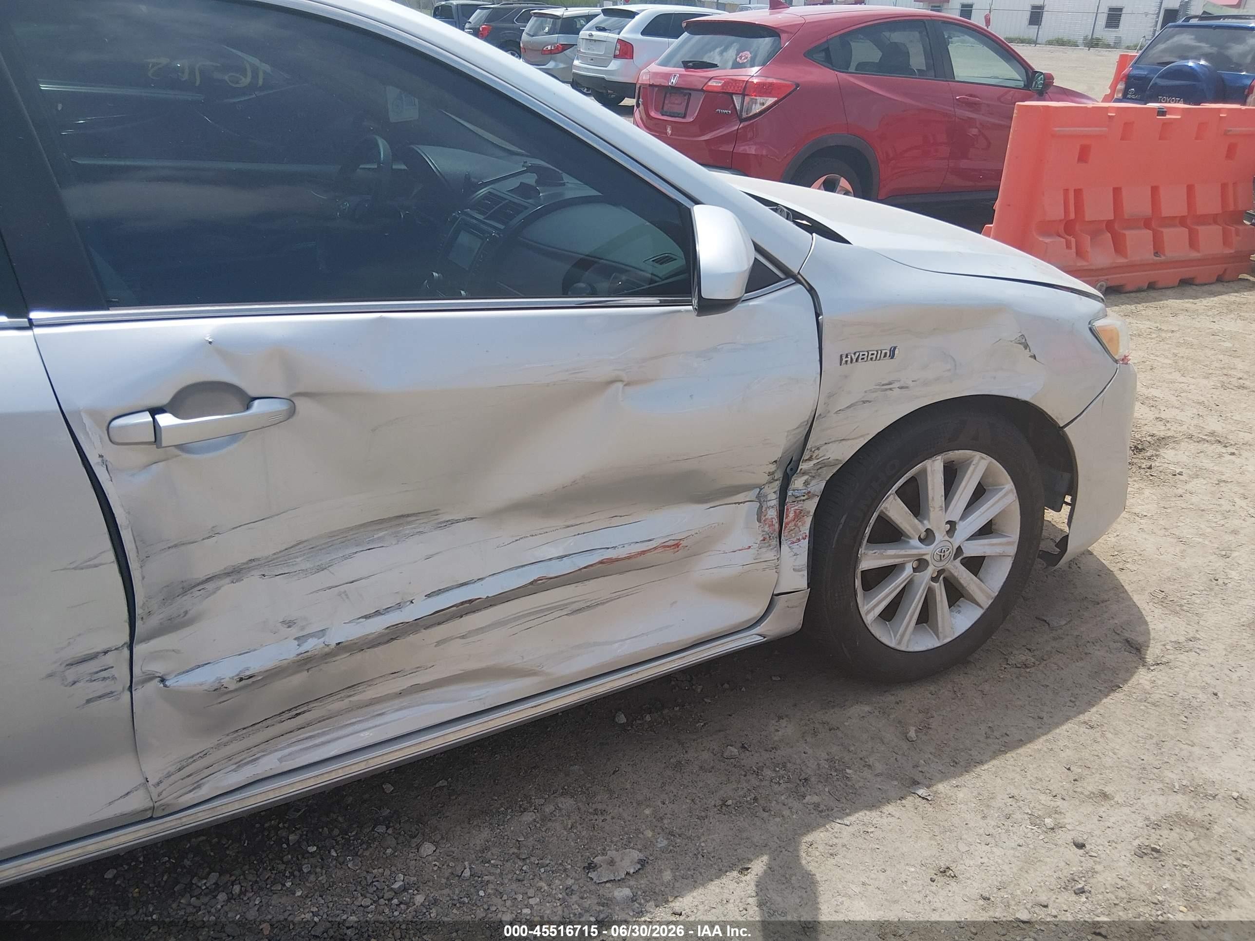 2012 Toyota Camry Hybrid Xle Silver vin: 4T1BD1FK6CU056402