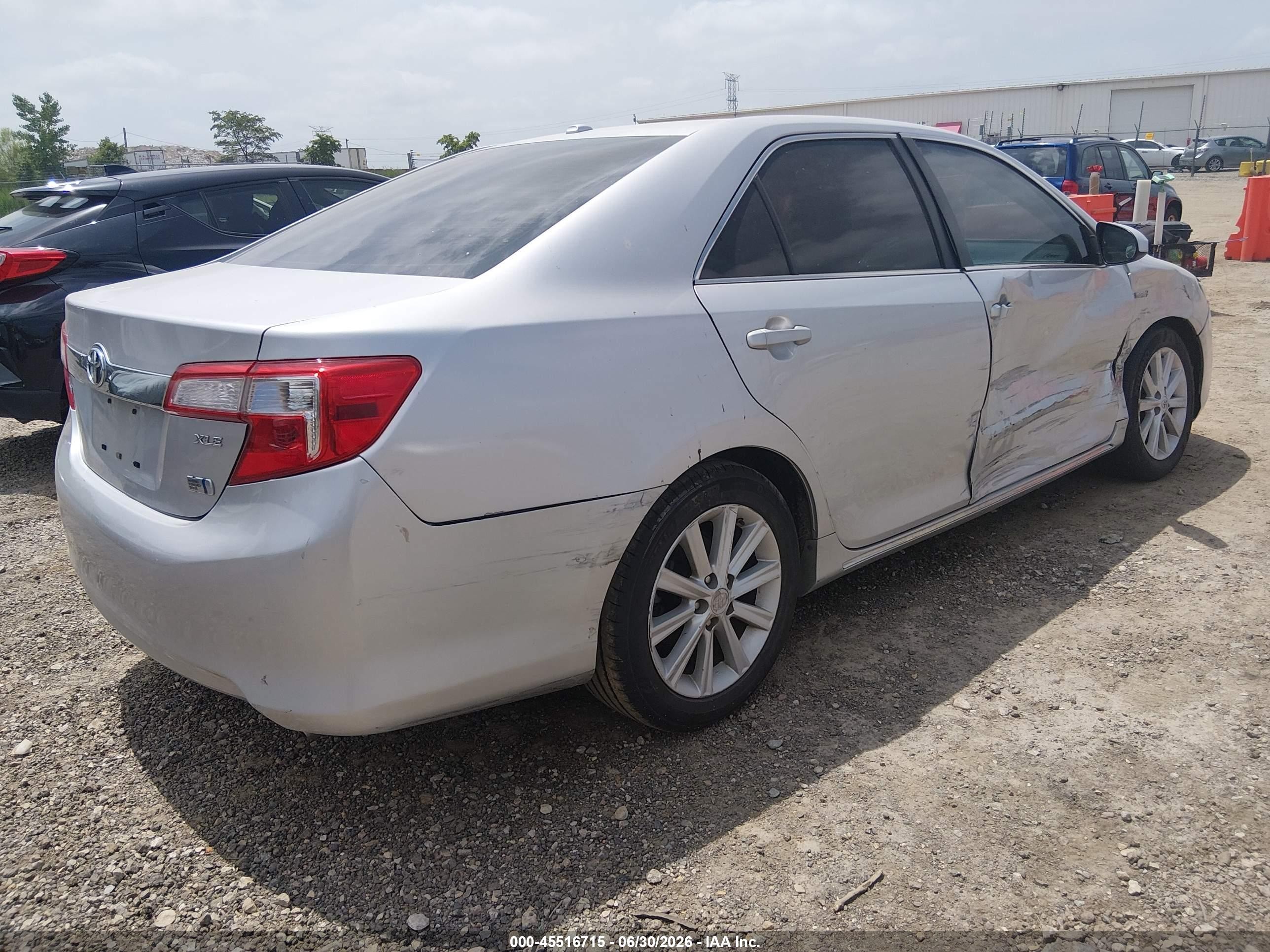 2012 Toyota Camry Hybrid Xle Silver vin: 4T1BD1FK6CU056402
