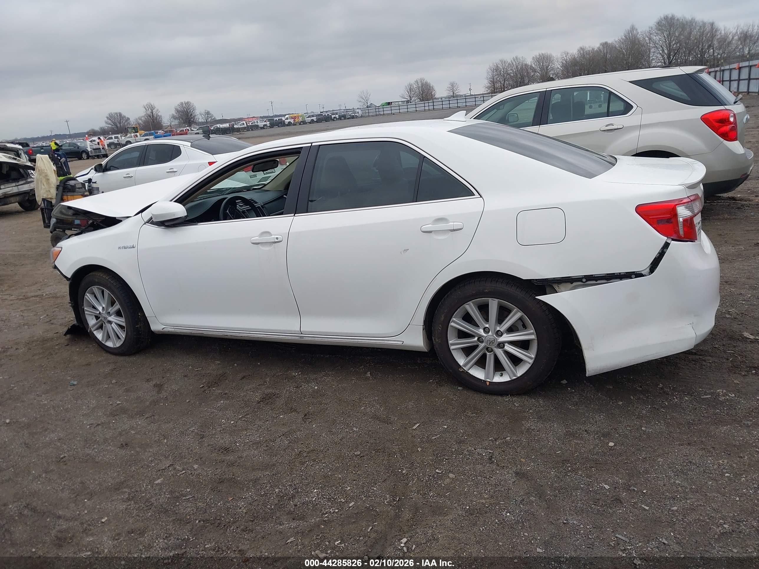 2012 Toyota Camry Hybrid Xle White vin: 4T1BD1FK6CU058473