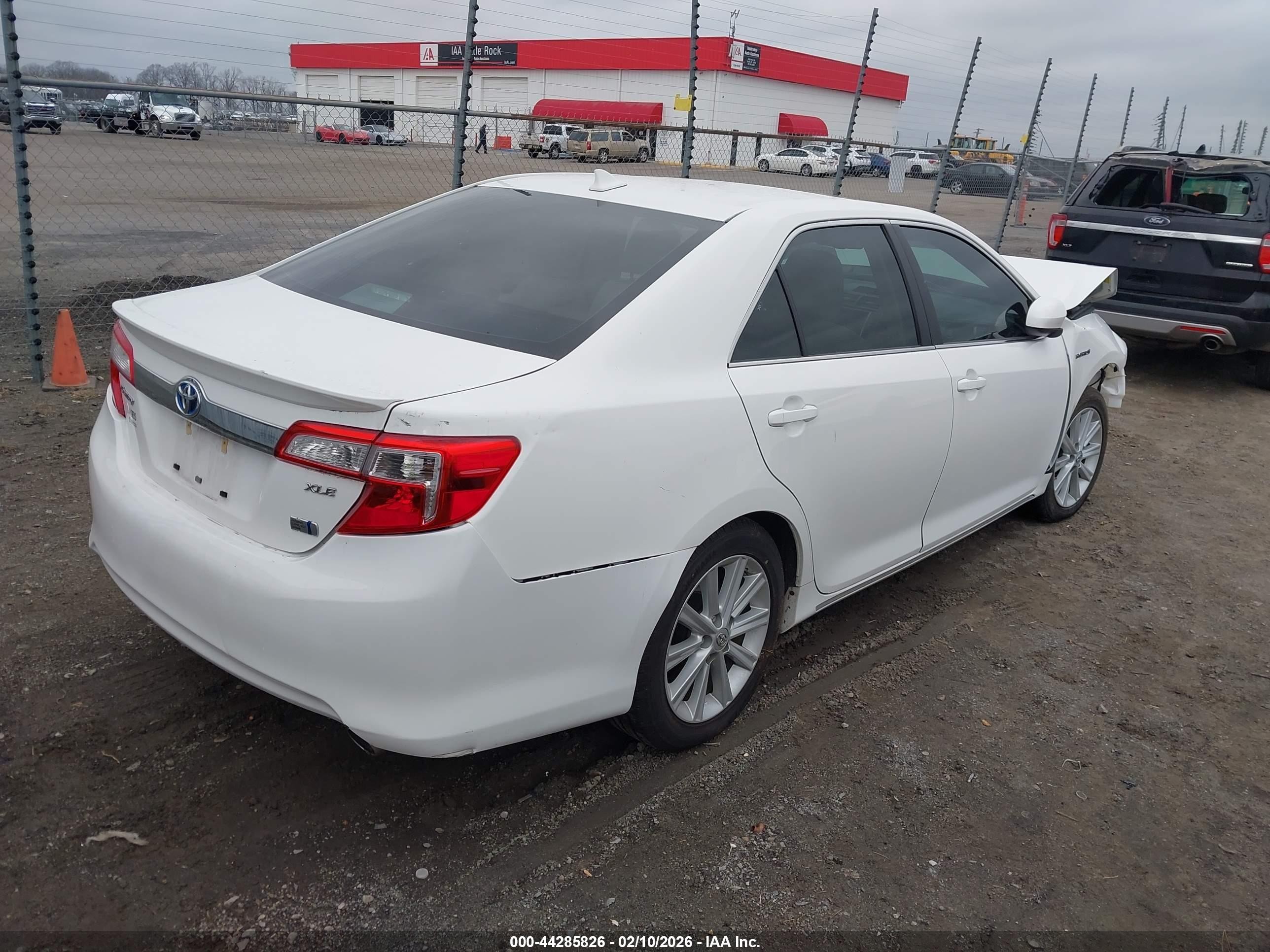2012 Toyota Camry Hybrid Xle White vin: 4T1BD1FK6CU058473