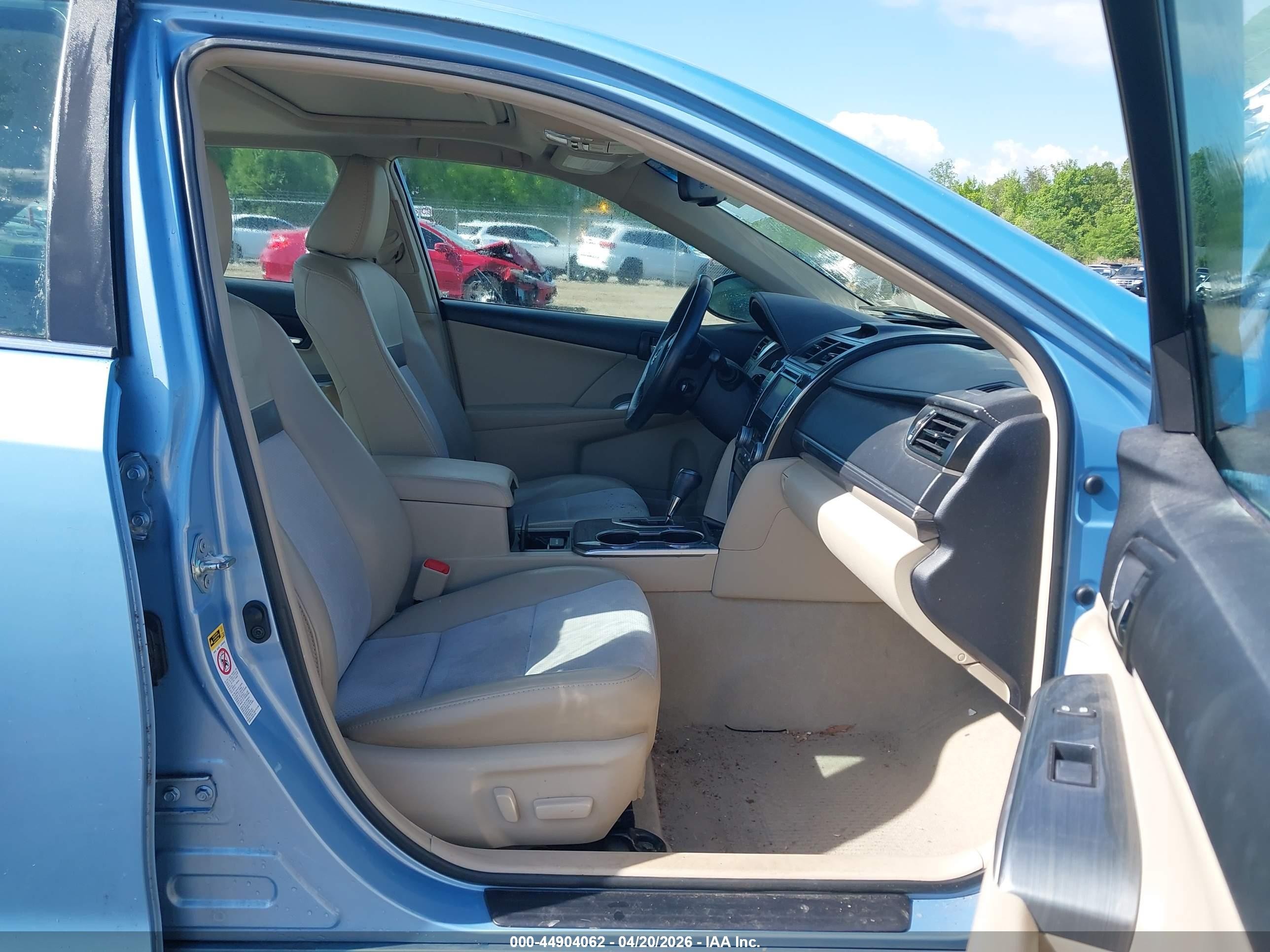 2012 Toyota Camry Hybrid Xle Light Blue vin: 4T1BD1FK6CU059848