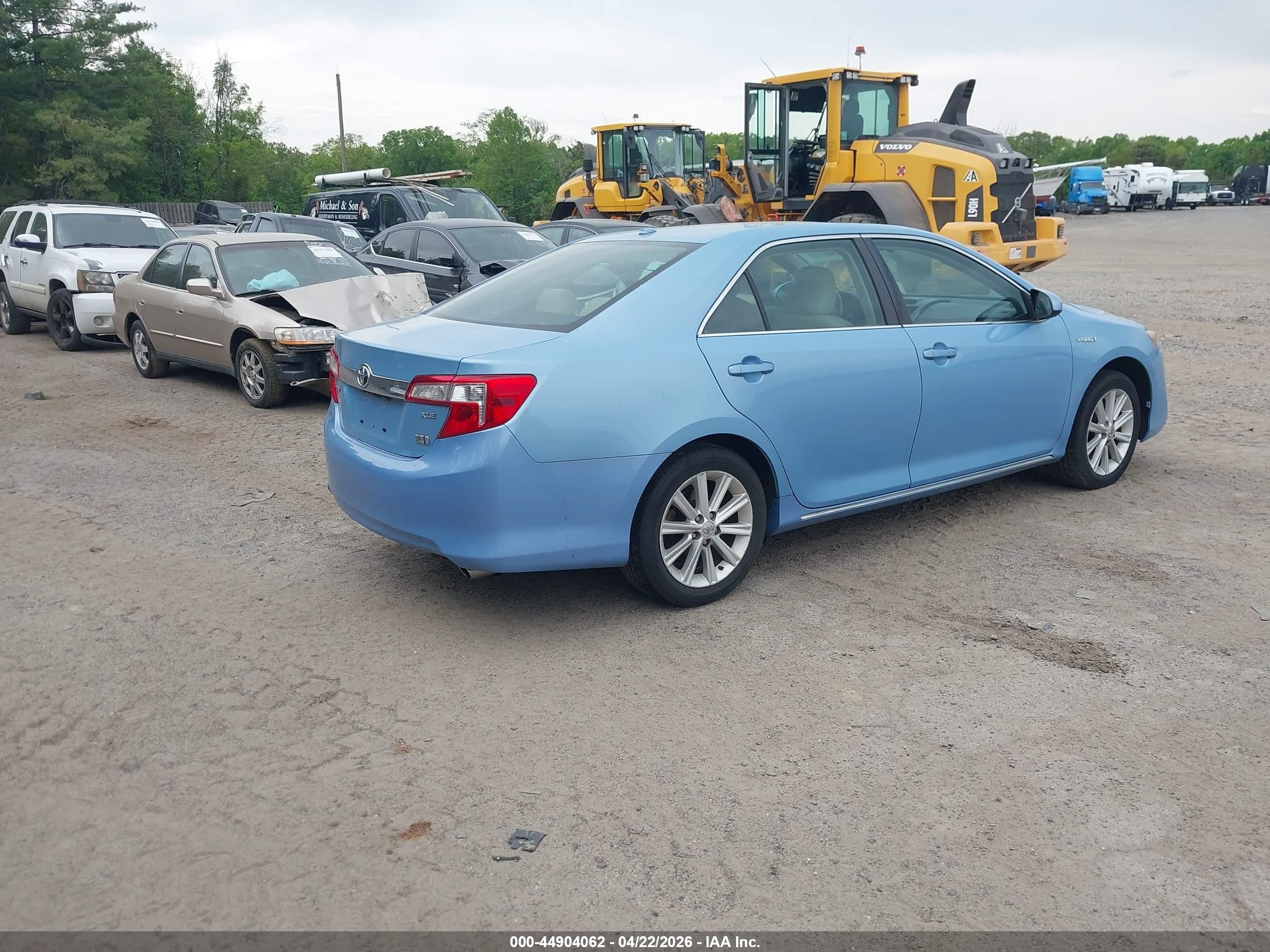2012 Toyota Camry Hybrid Xle Light Blue vin: 4T1BD1FK6CU059848