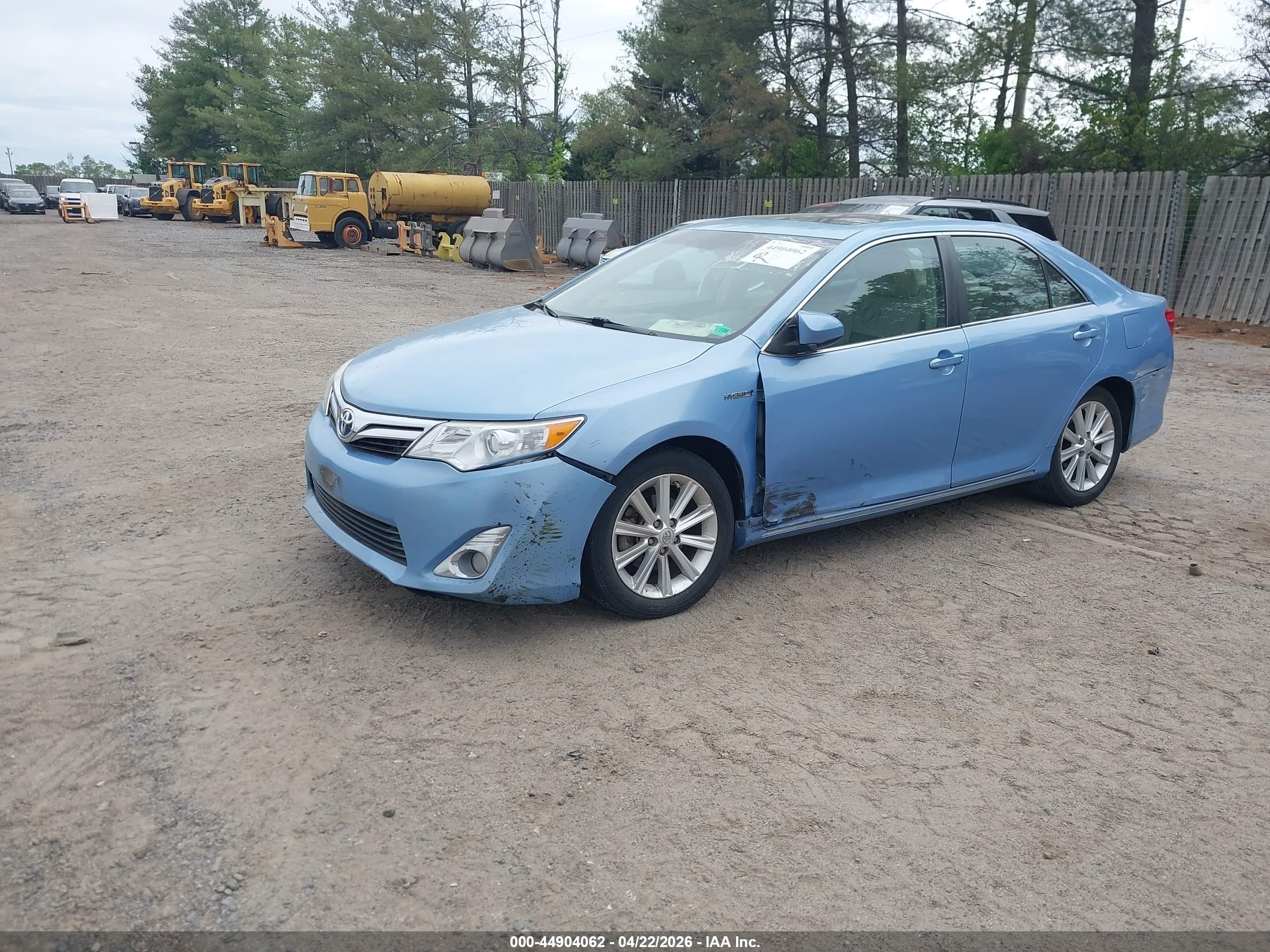 2012 Toyota Camry Hybrid Xle Light Blue vin: 4T1BD1FK6CU059848