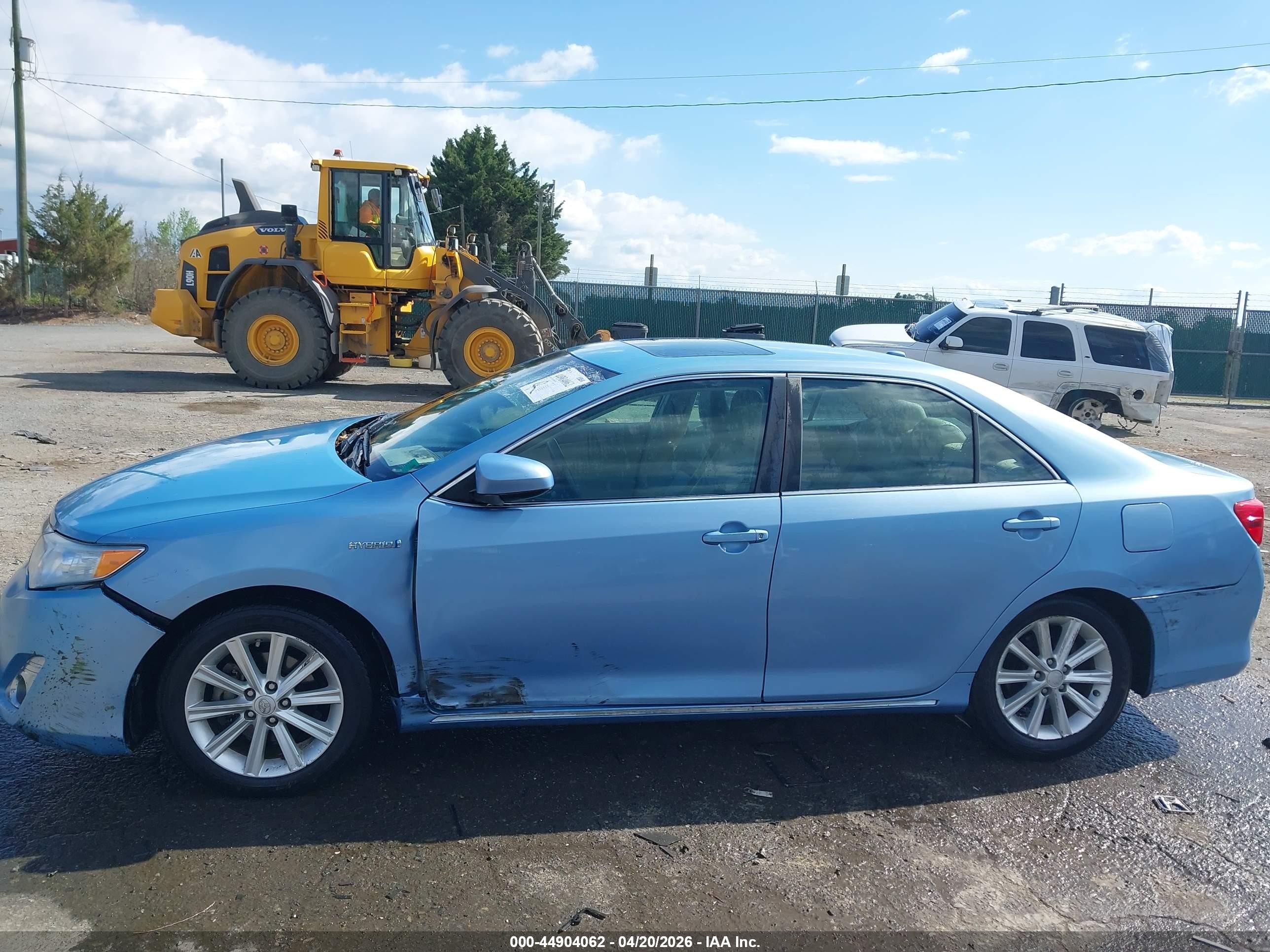 2012 Toyota Camry Hybrid Xle Light Blue vin: 4T1BD1FK6CU059848