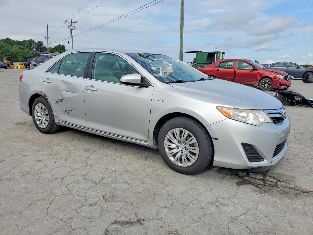 2012 Toyota Camry Hybrid Le Серебряный vin: 4T1BD1FK6CU060661