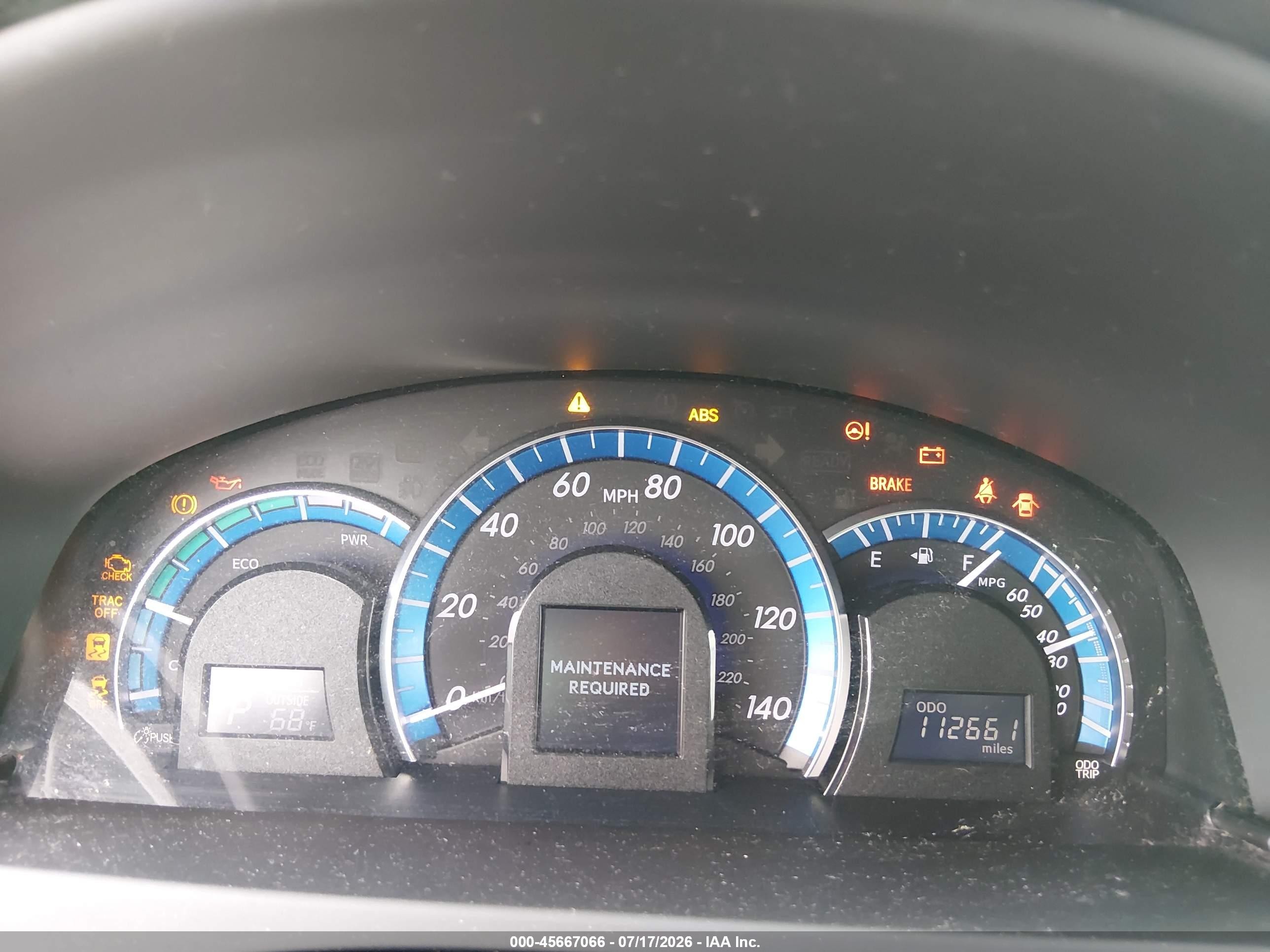 2012 Toyota Camry Hybrid Xle Серый vin: 4T1BD1FK6CU062958