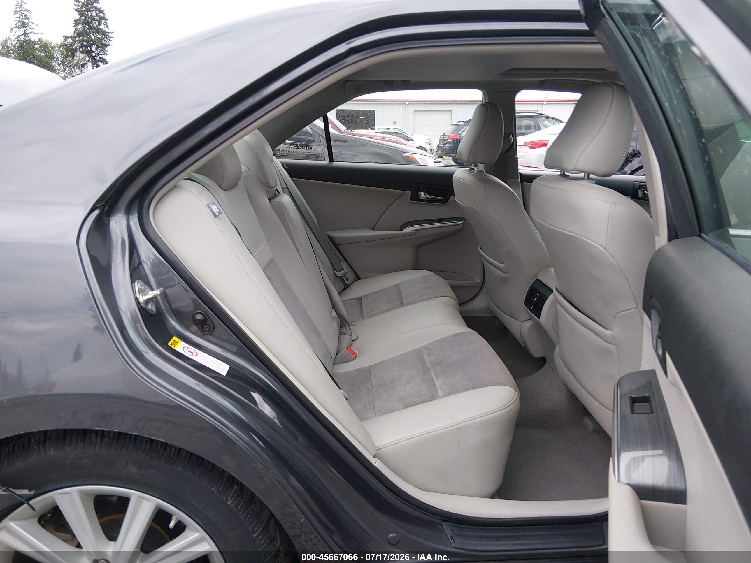 2012 Toyota Camry Hybrid Xle Серый vin: 4T1BD1FK6CU062958