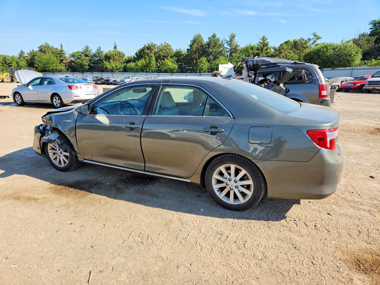 2013 Toyota Camry Hybrid Xle Серый vin: 4T1BD1FK6DU067806