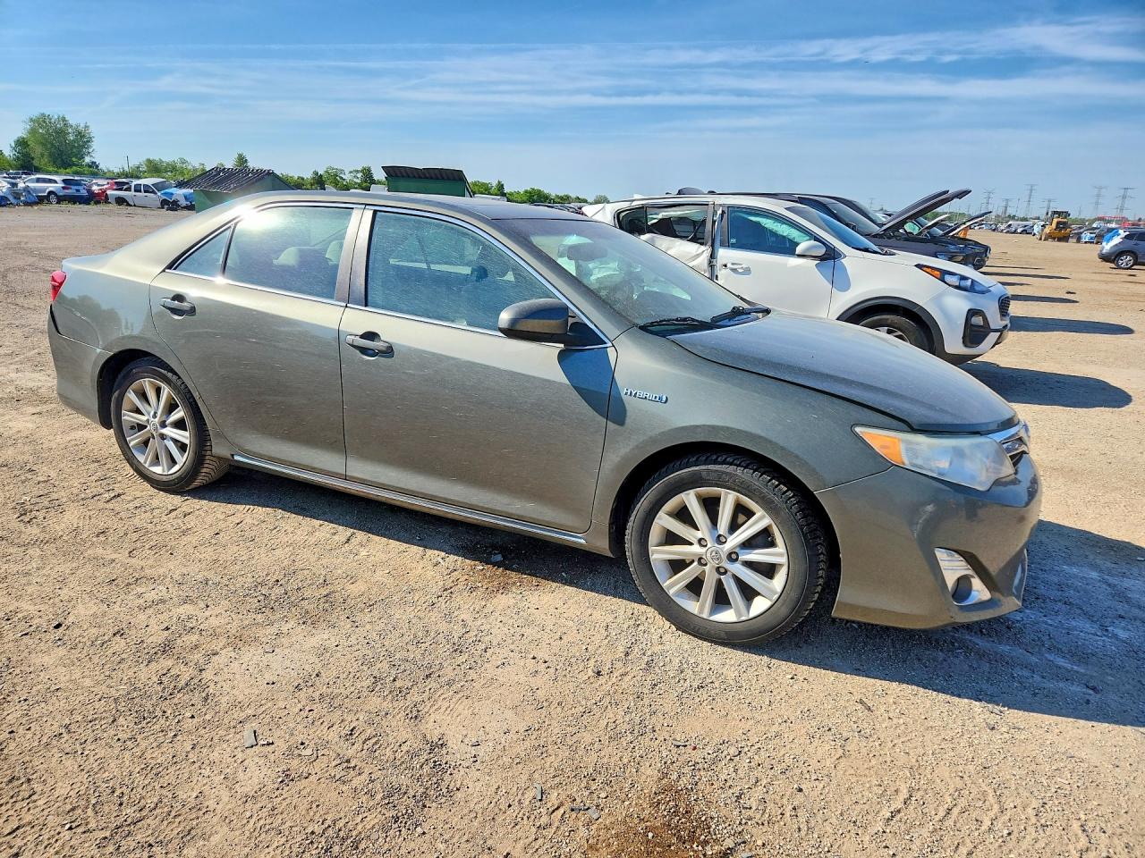 2013 Toyota Camry Hybrid Xle Серый vin: 4T1BD1FK6DU067806