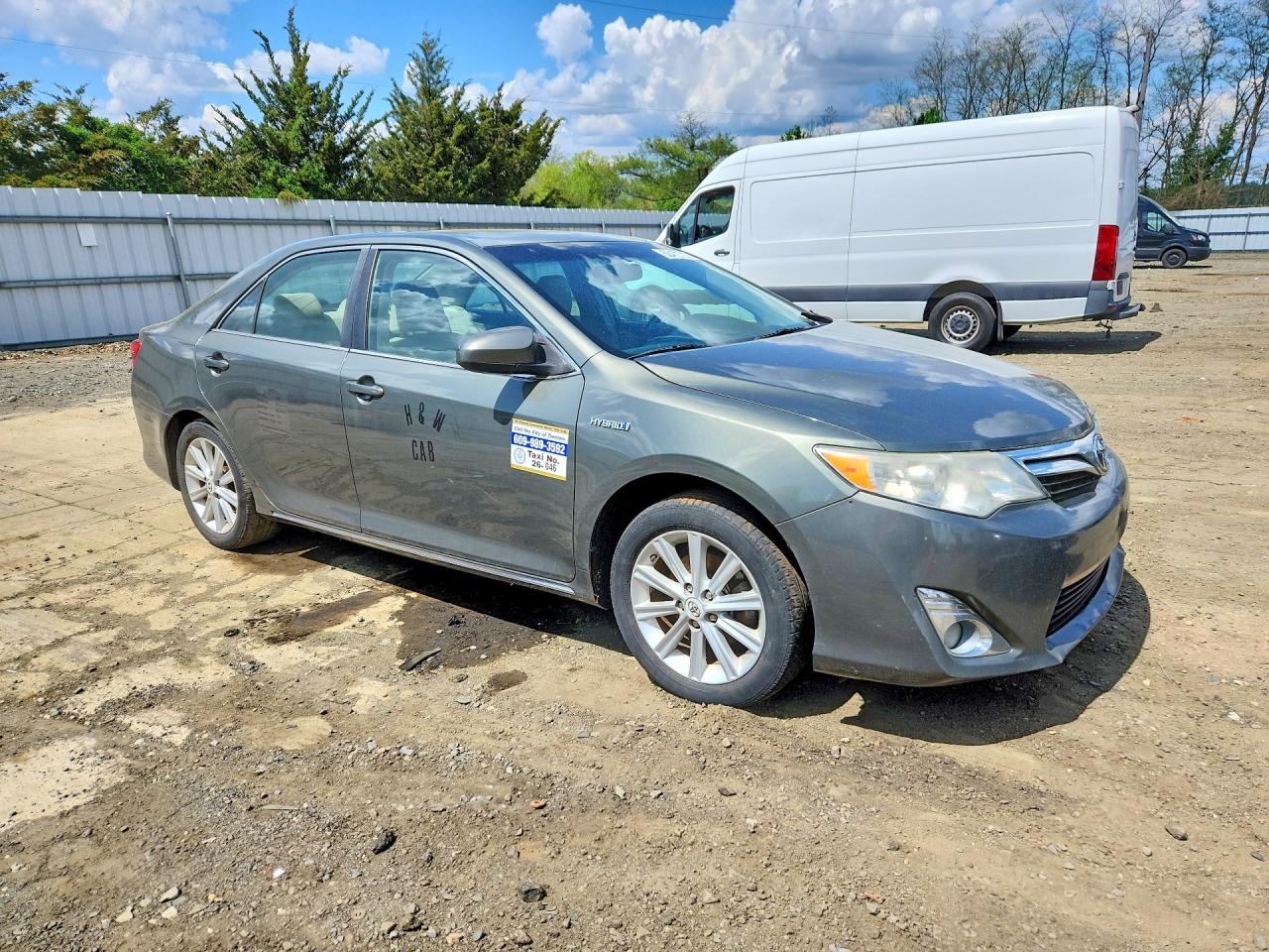 2013 Toyota Camry Hybrid Xle Green vin: 4T1BD1FK6DU070575