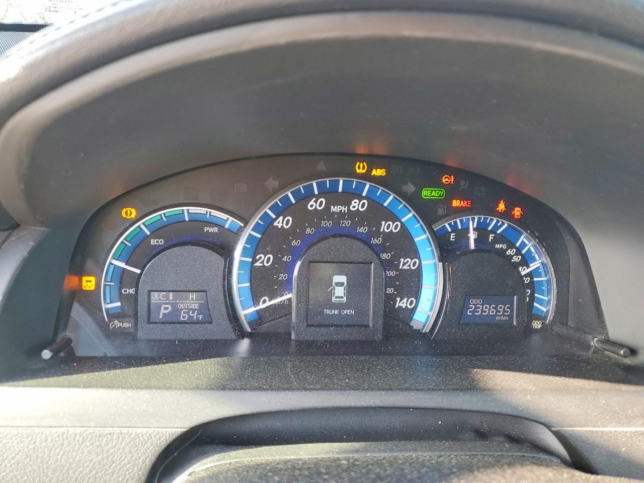 2013 Toyota Camry Hybrid Le Gray vin: 4T1BD1FK6DU070835
