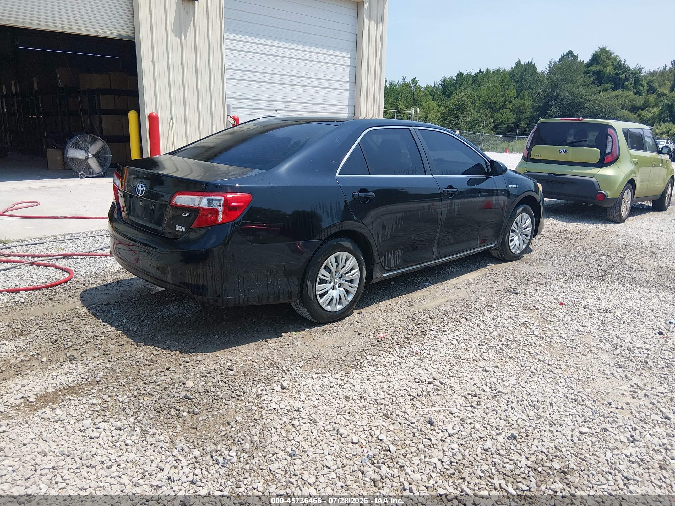 2013 Toyota Camry Hybrid Le Black vin: 4T1BD1FK6DU073699