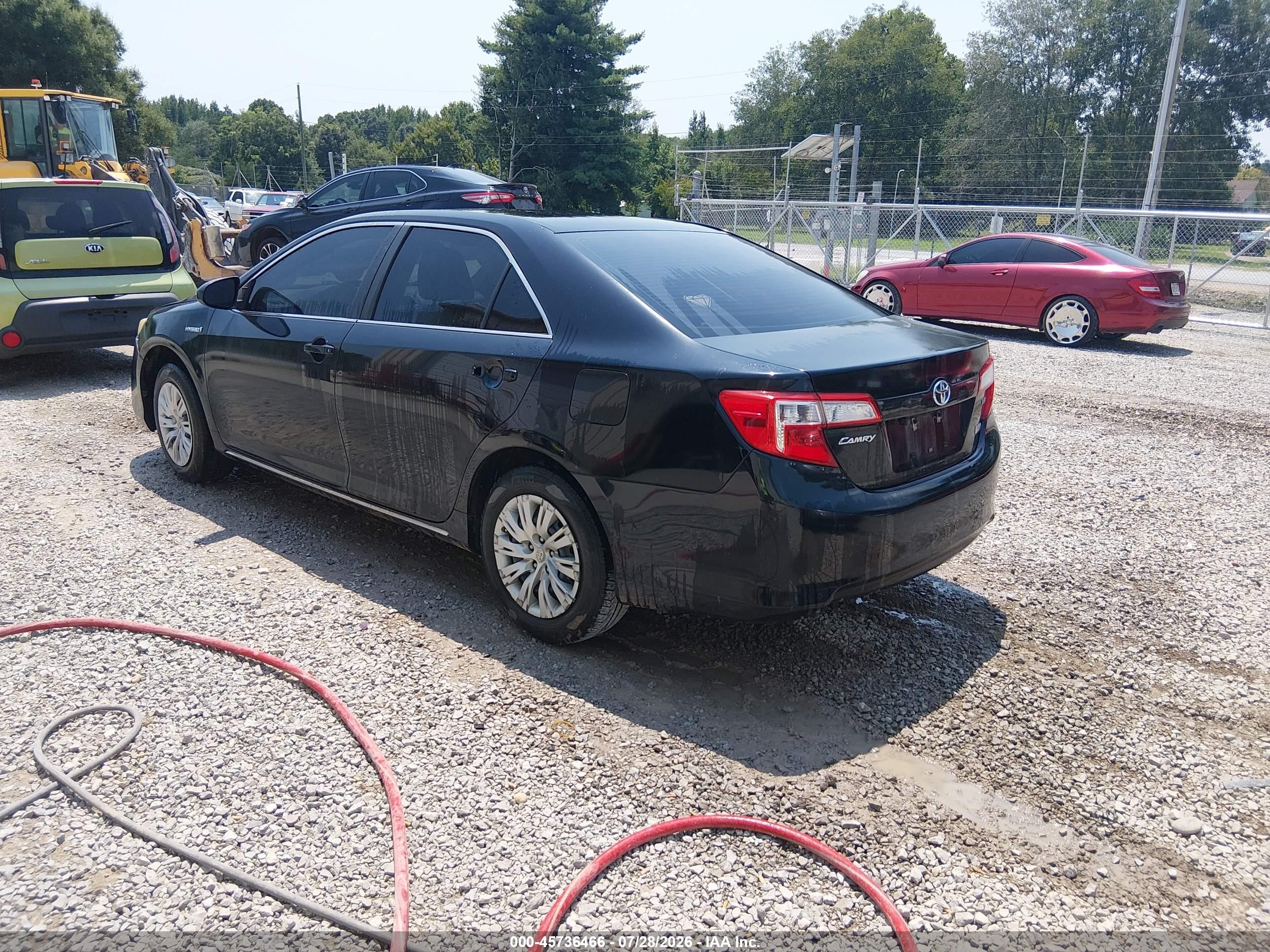 2013 Toyota Camry Hybrid Le Black vin: 4T1BD1FK6DU073699