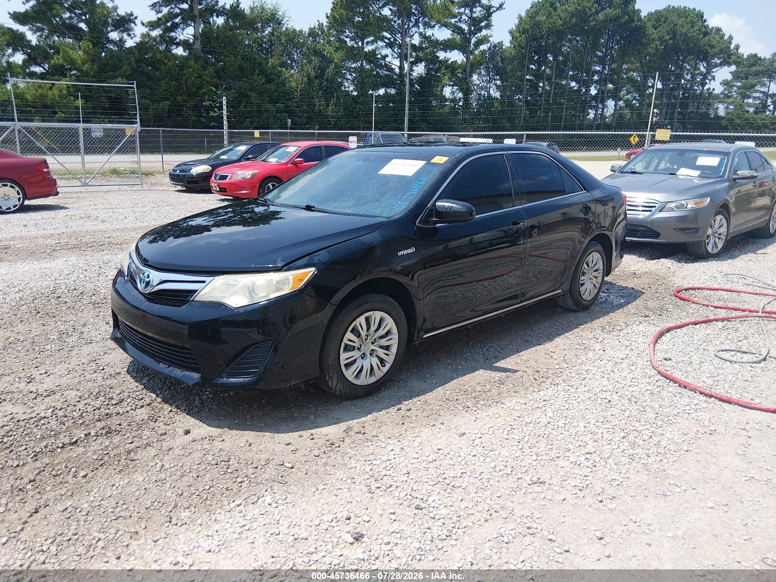2013 Toyota Camry Hybrid Le Black vin: 4T1BD1FK6DU073699
