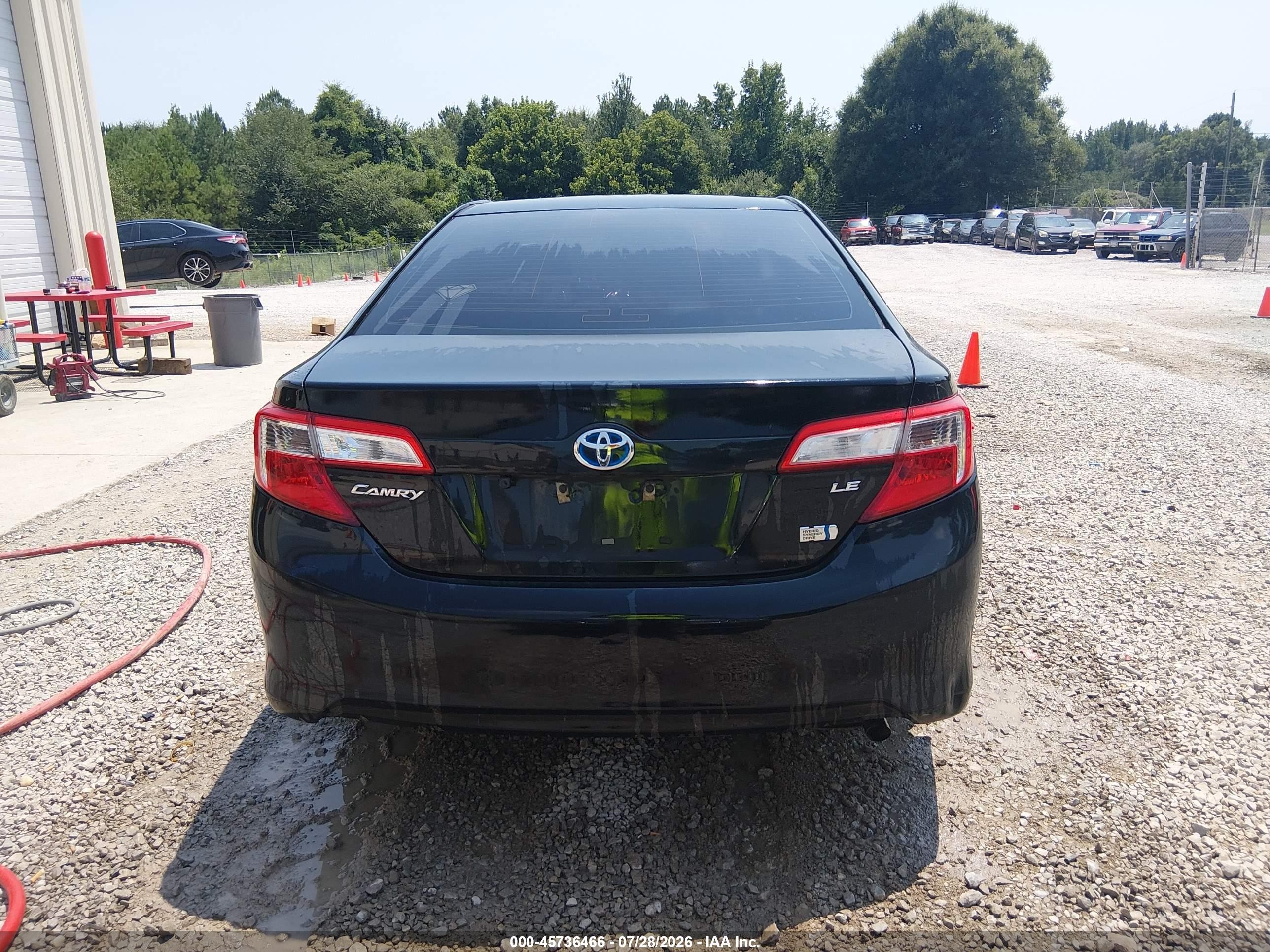 2013 Toyota Camry Hybrid Le Black vin: 4T1BD1FK6DU073699