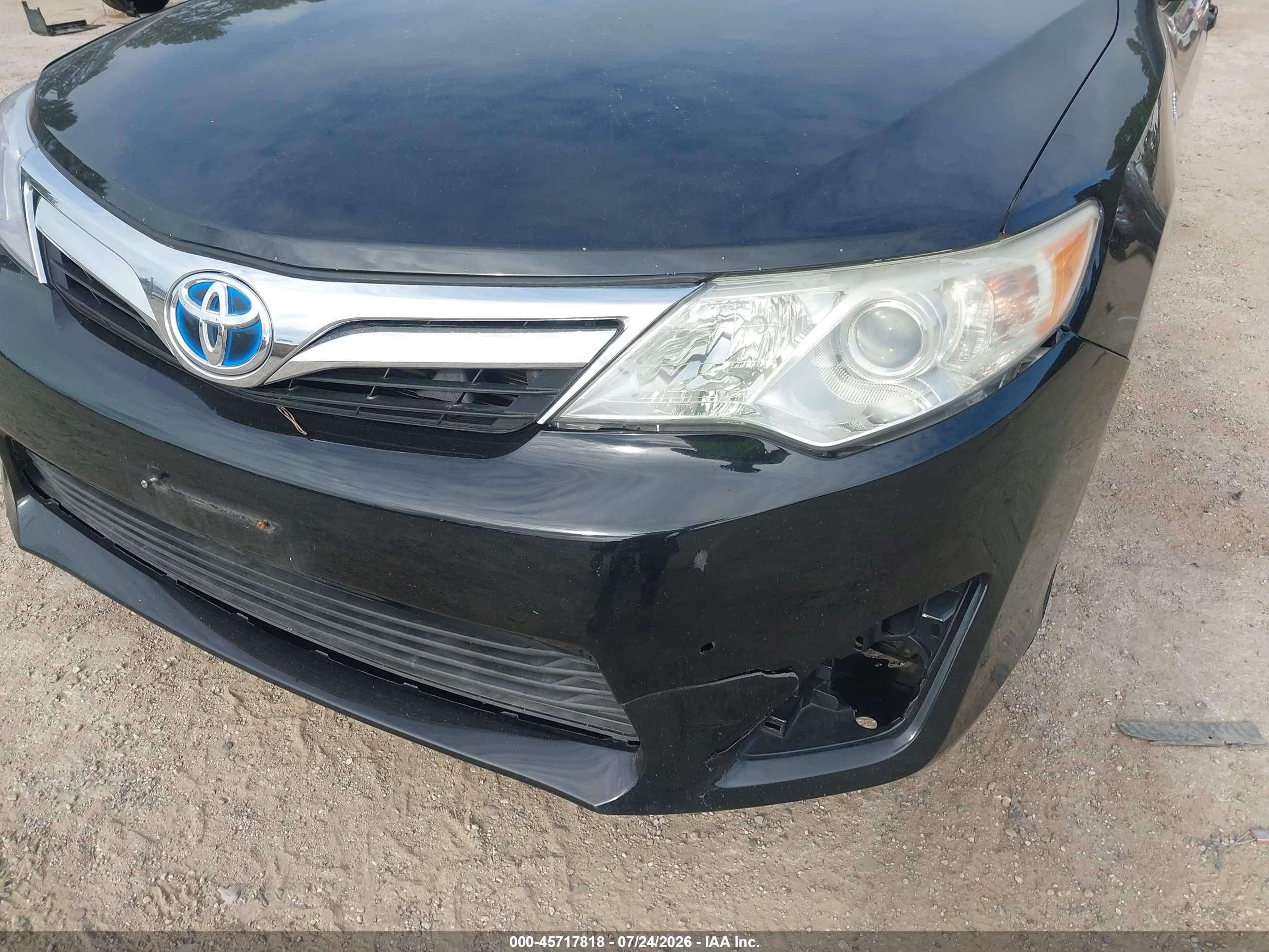 2013 Toyota Camry Hybrid Xle Black vin: 4T1BD1FK6DU073766