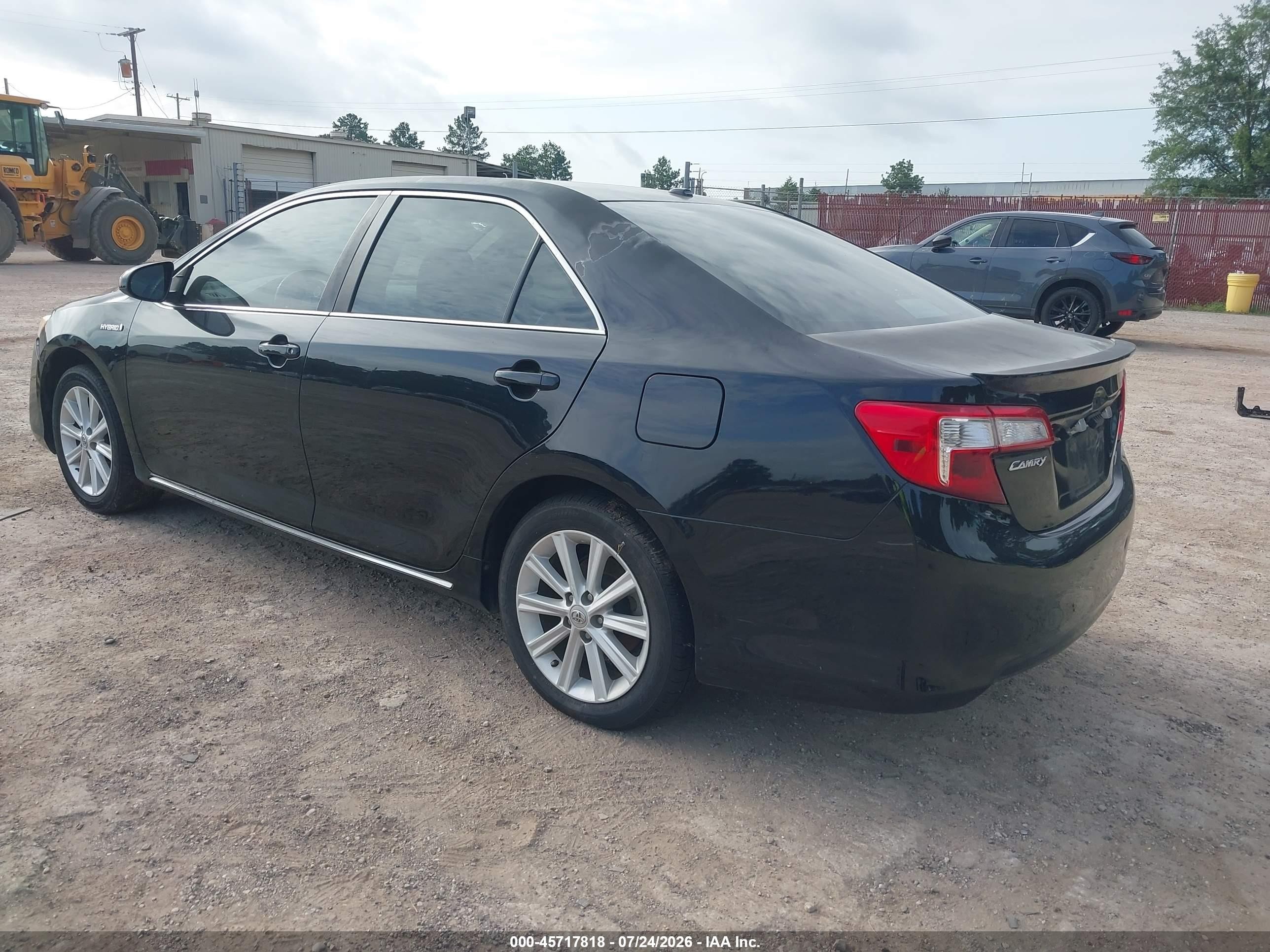 2013 Toyota Camry Hybrid Xle Black vin: 4T1BD1FK6DU073766