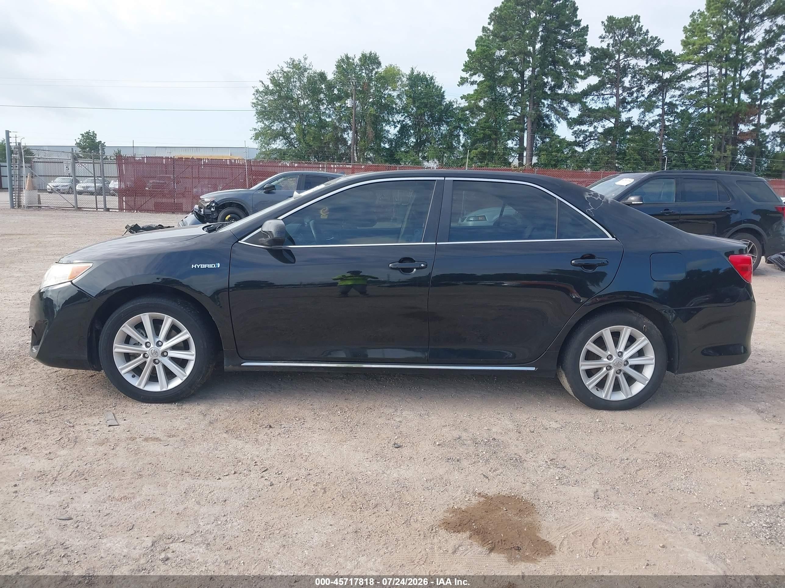 2013 Toyota Camry Hybrid Xle Black vin: 4T1BD1FK6DU073766