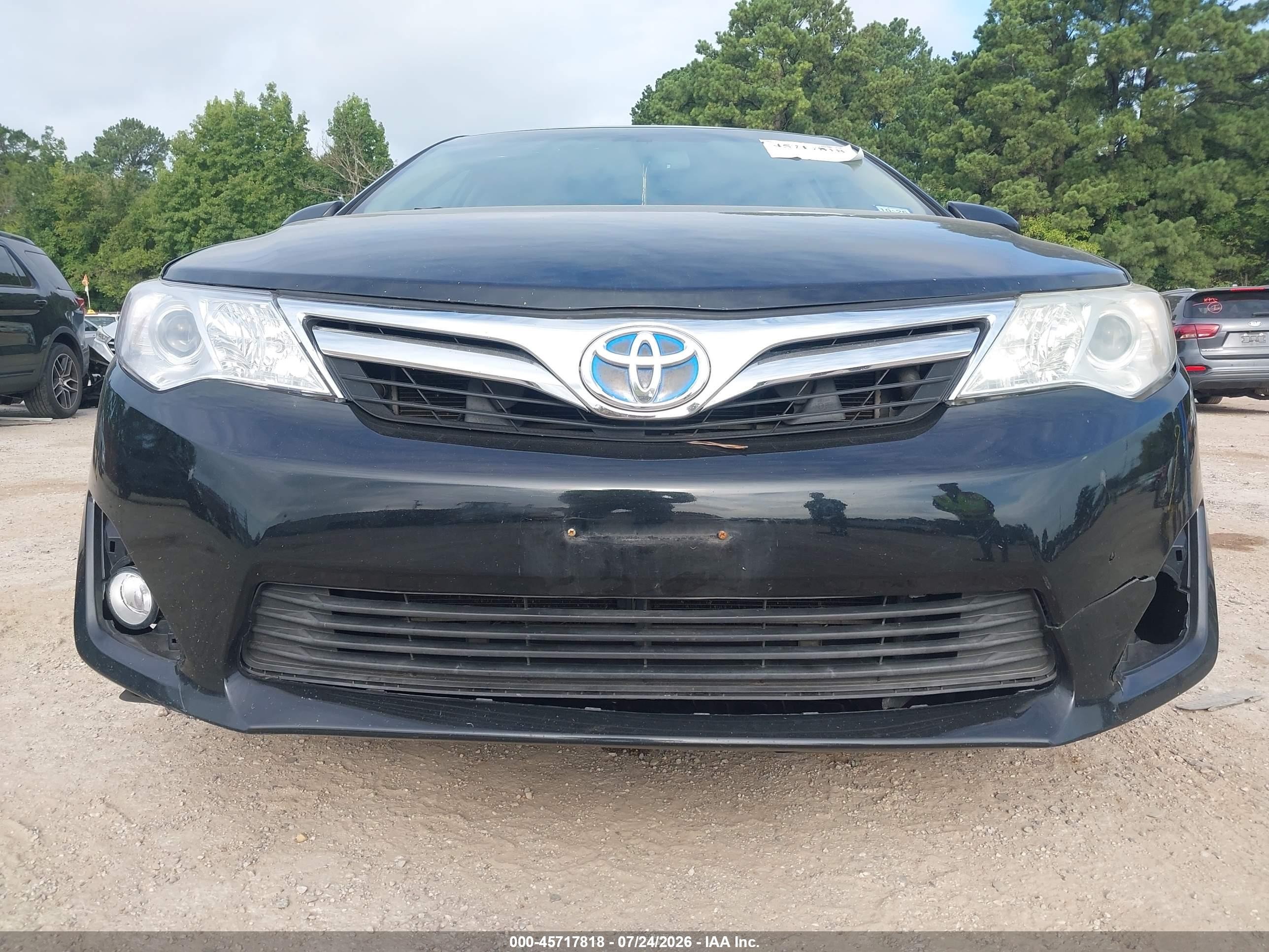 2013 Toyota Camry Hybrid Xle Black vin: 4T1BD1FK6DU073766