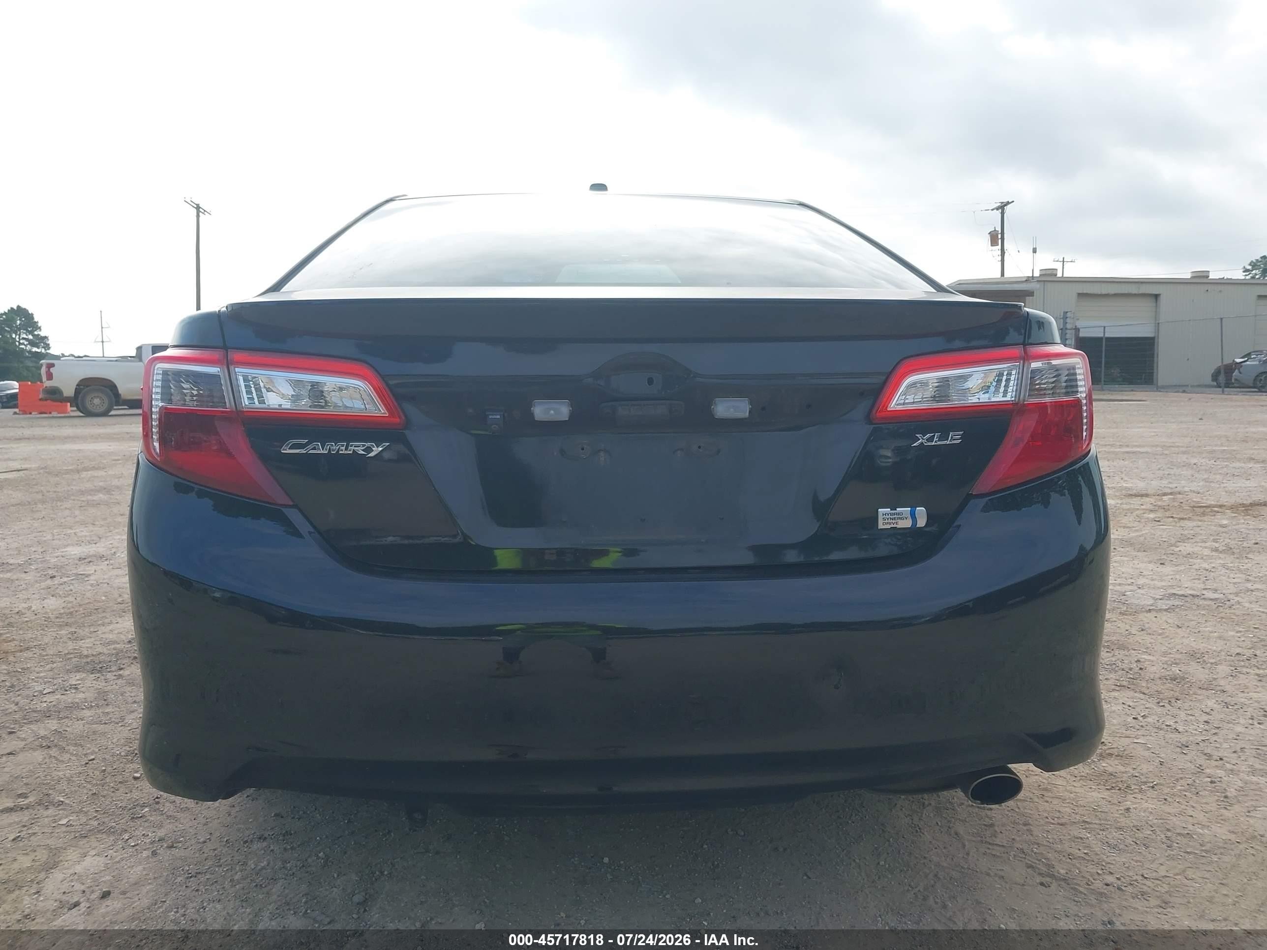 2013 Toyota Camry Hybrid Xle Black vin: 4T1BD1FK6DU073766
